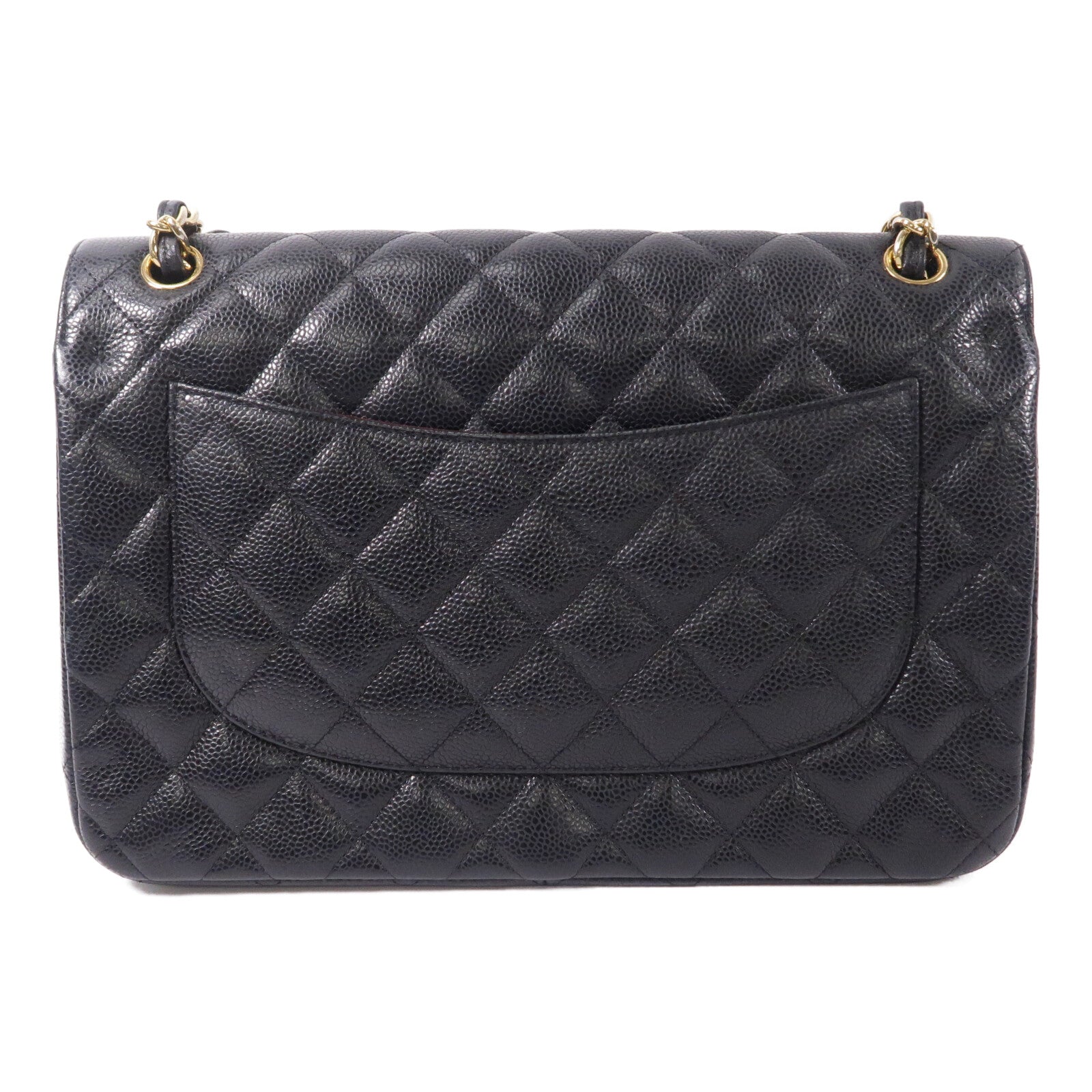 CHANEL 牛皮皮革Large Classic鏈帶肩背袋