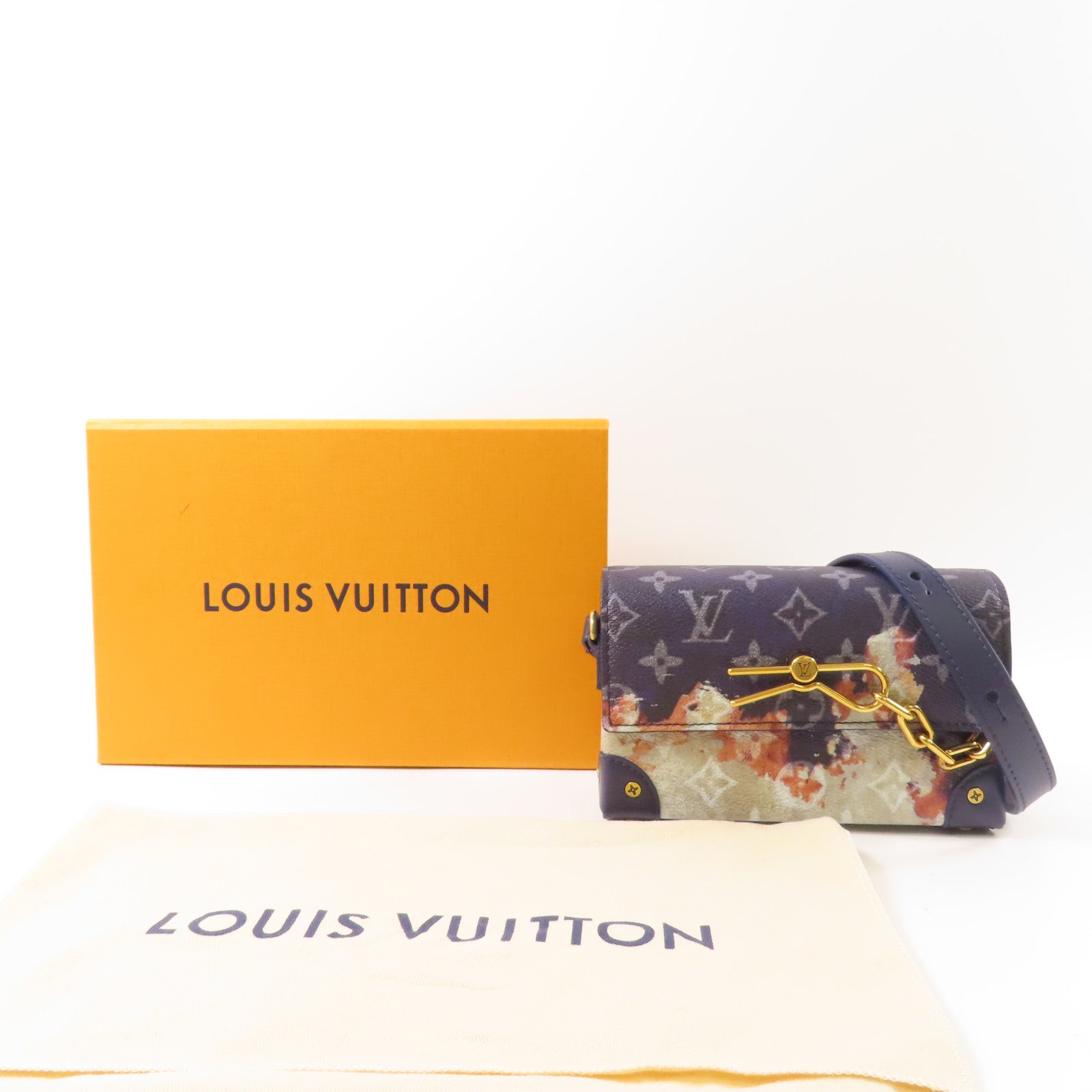 LOUIS VUITTON Monogram Bleach Steamer Wearable金扣肩背袋