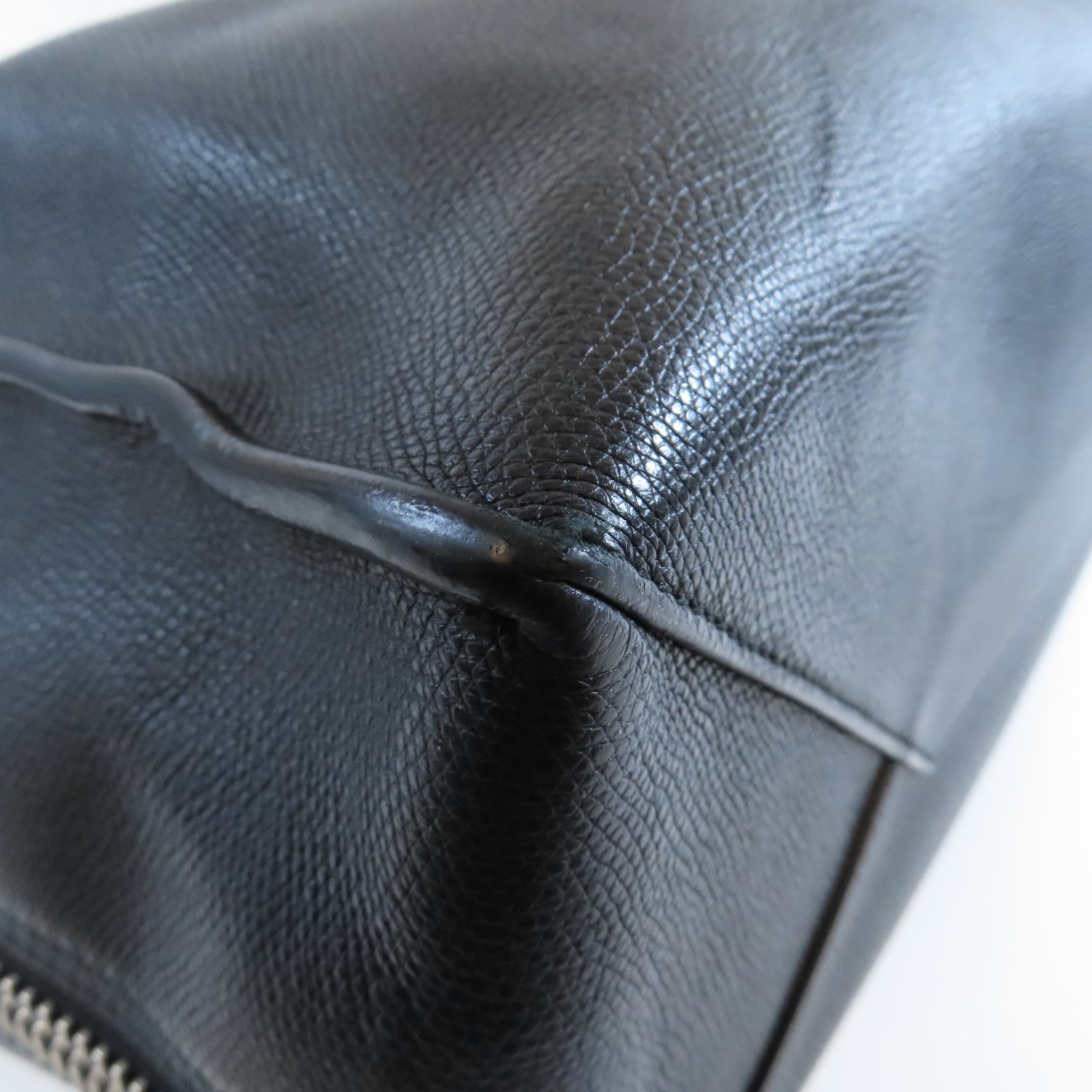 BALENCIAGA 【激減優惠】牛皮皮革Tote Bag銀扣肩背袋黑色