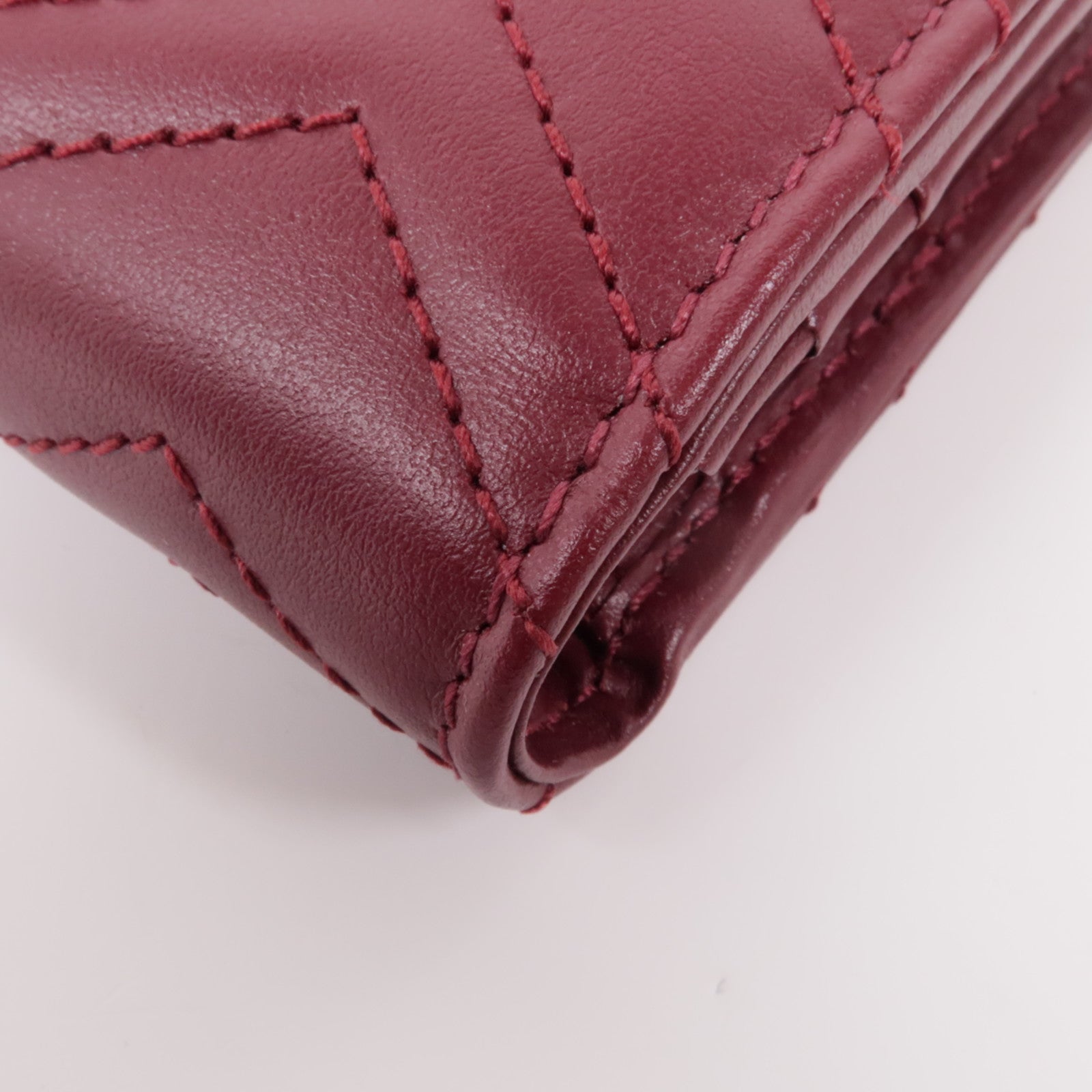 GUCCI 皮革GG Marmont Wallet金扣錢包