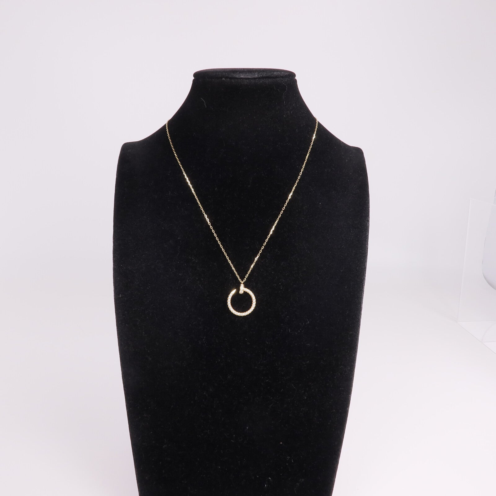 CARTIER 18K黃金Juste Un Clou Necklace鑽石項鍊
