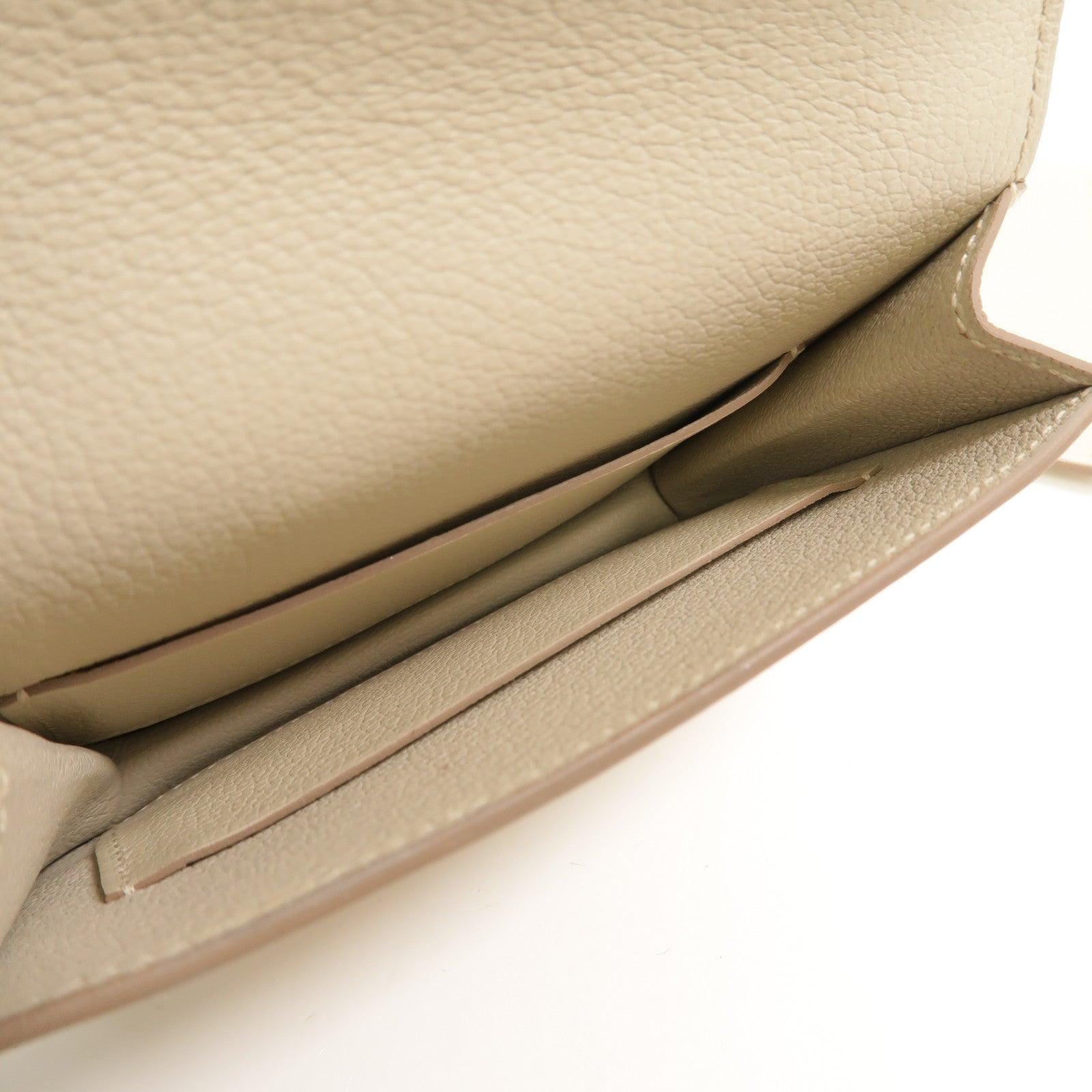 HERMES Evercolor皮革Roulis Slim手拿包Beton
