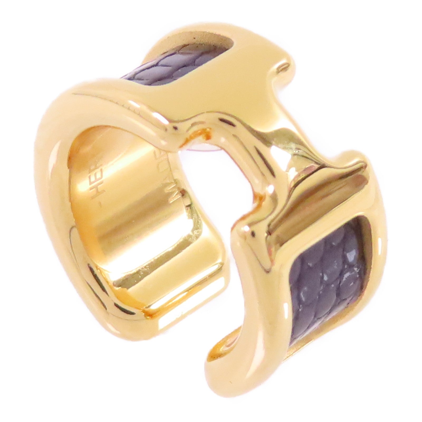 HERMES 金屬/皮革Olympe Ear Cuff耳夾