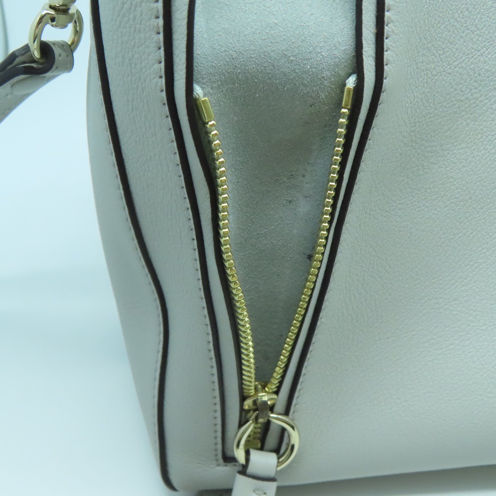 Chloe 【激減優惠】牛皮皮革2 Way Shoulder金扣手挽肩背兩用袋灰色
