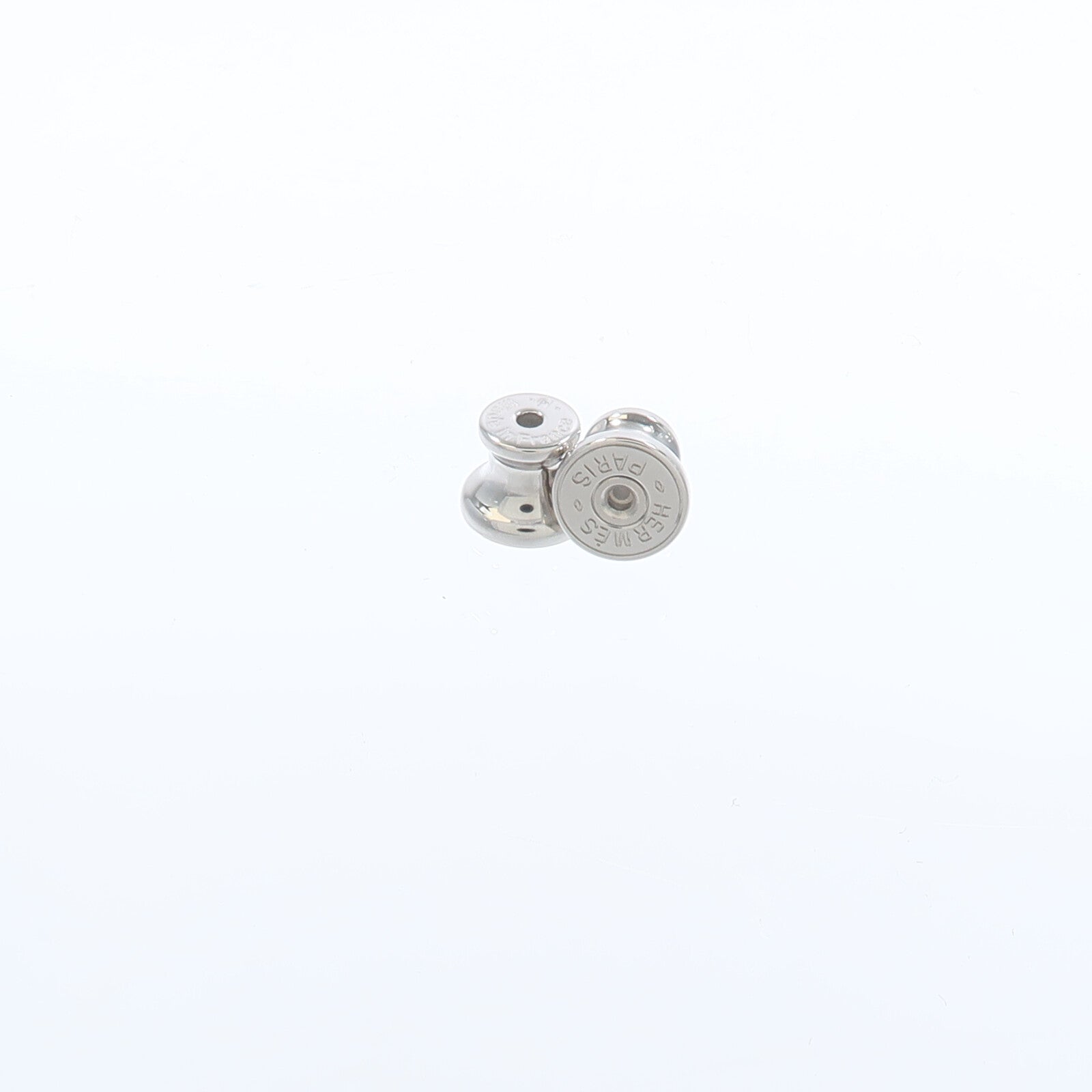 HERMES 水牛角/金屬Boucles D'Oreilles Medor XO耳環