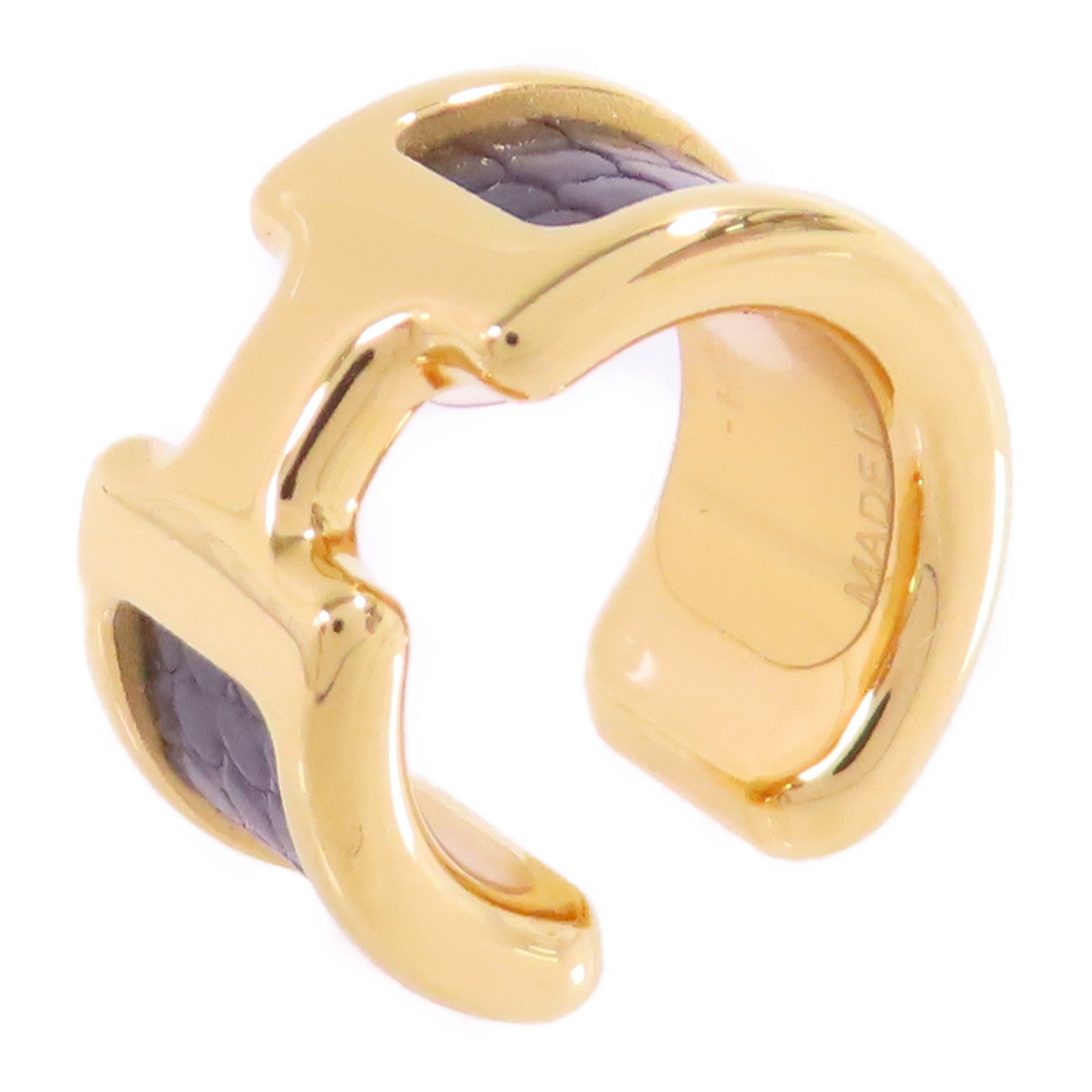 HERMES 金屬/皮革Olympe Ear Cuff耳夾