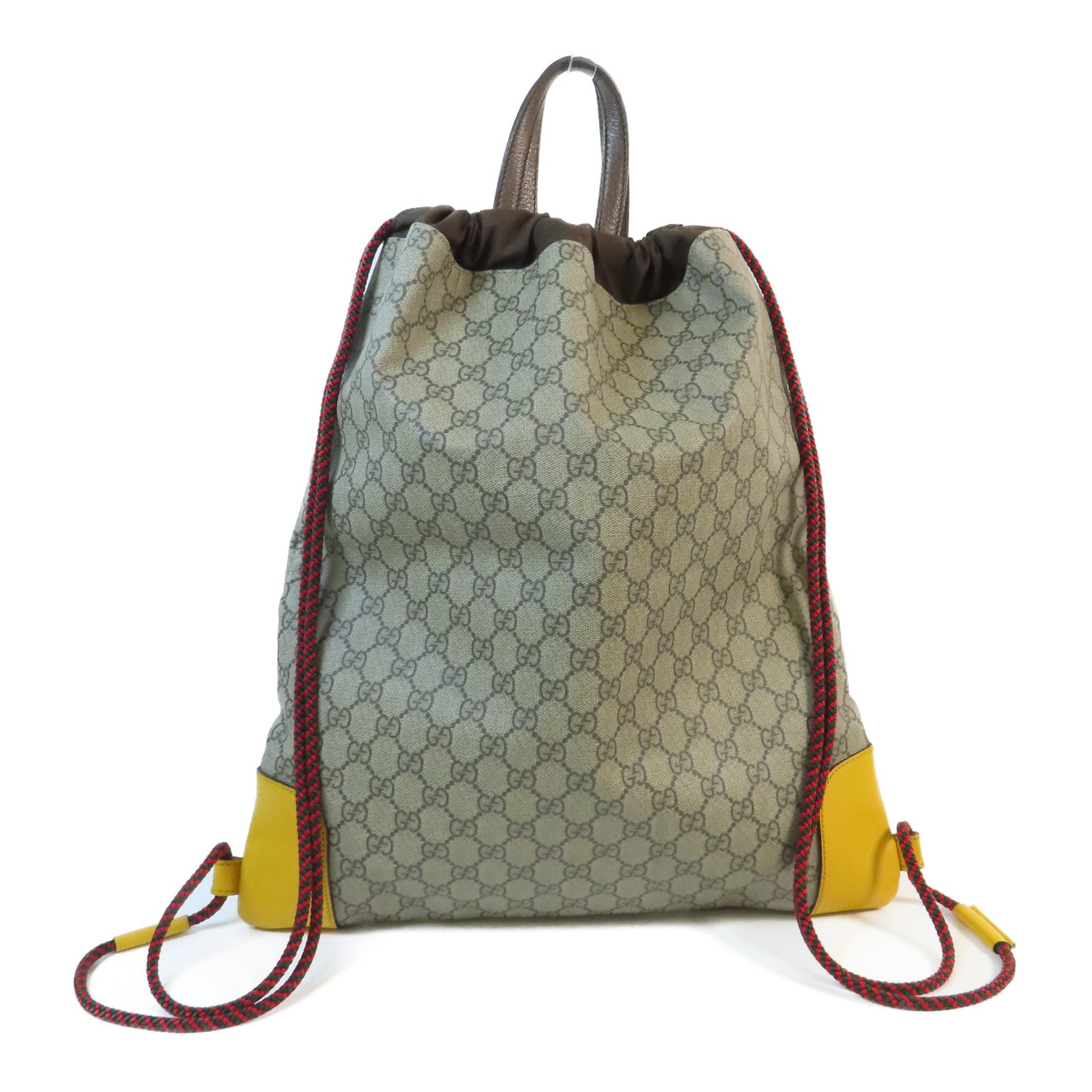 GUCCI 塗層帆布Backpack金扣背包