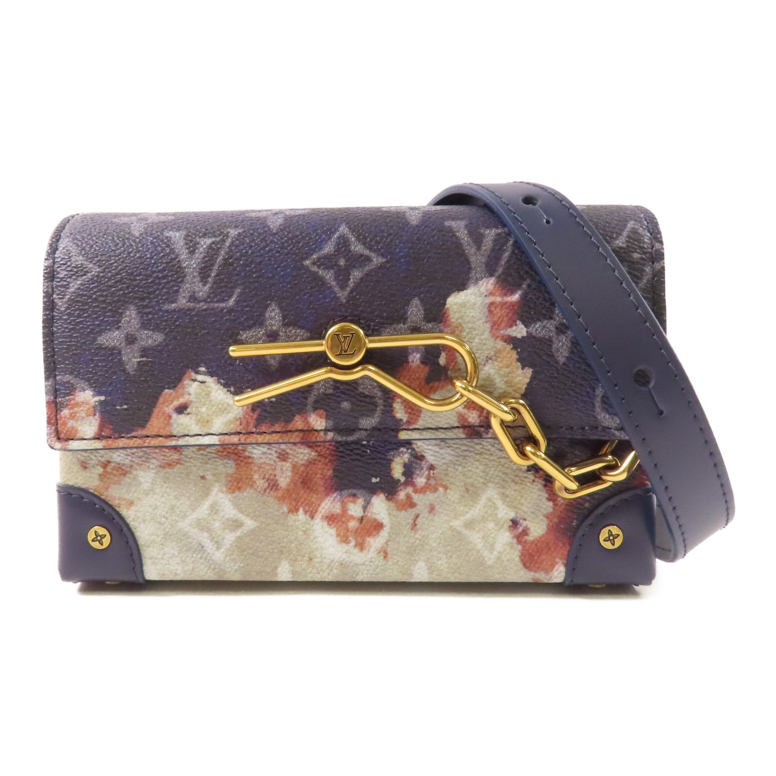 LOUIS VUITTON Monogram Bleach Steamer Wearable金扣肩背袋