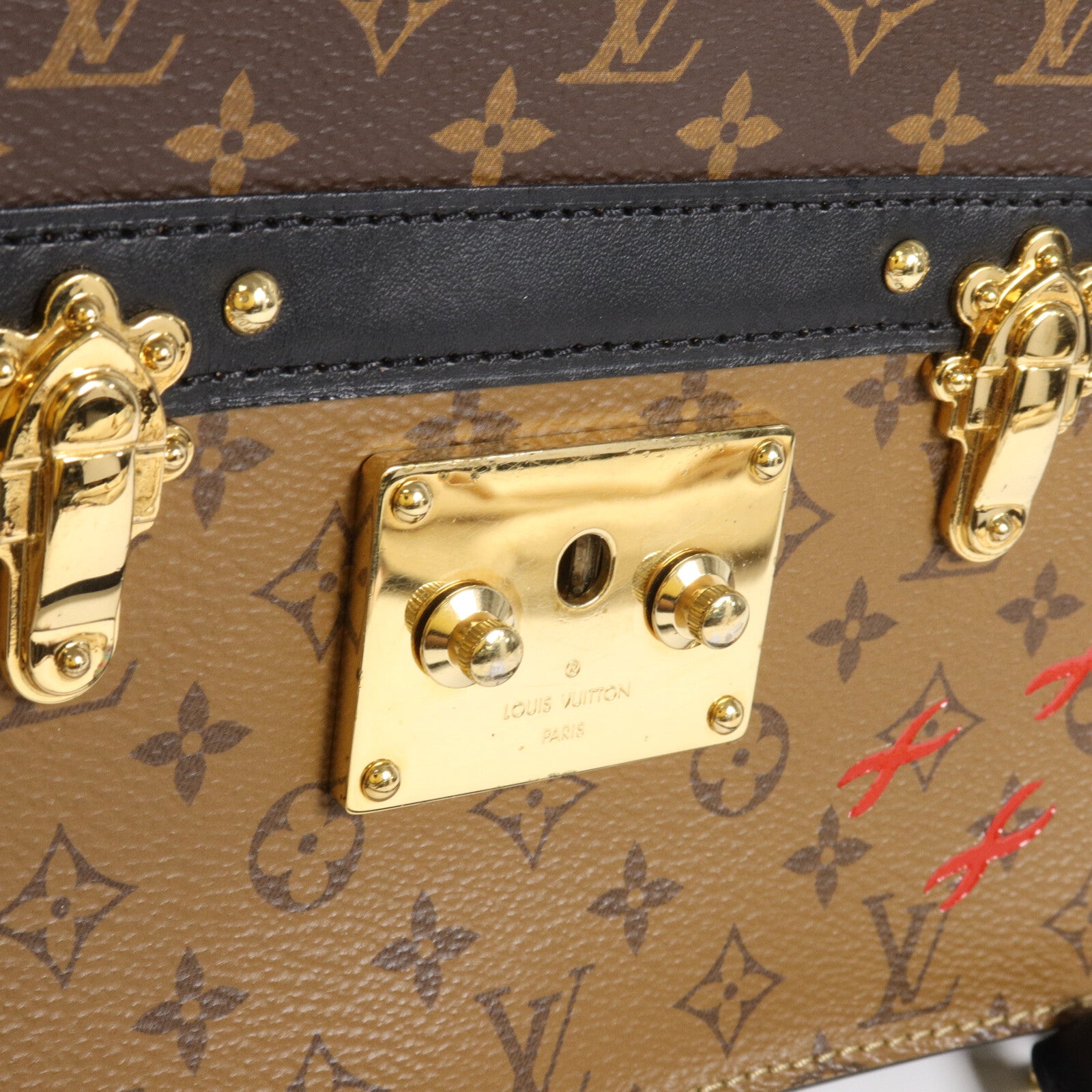 LOUIS VUITTON Monogram/Monogram Reverse Trunk Clutch肩背袋