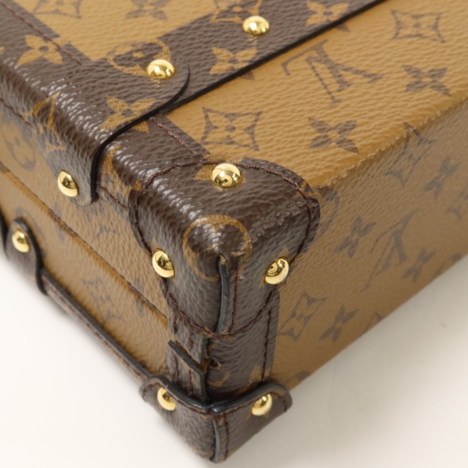 LOUIS VUITTON Monogram Reverse Petite Malle肩背袋