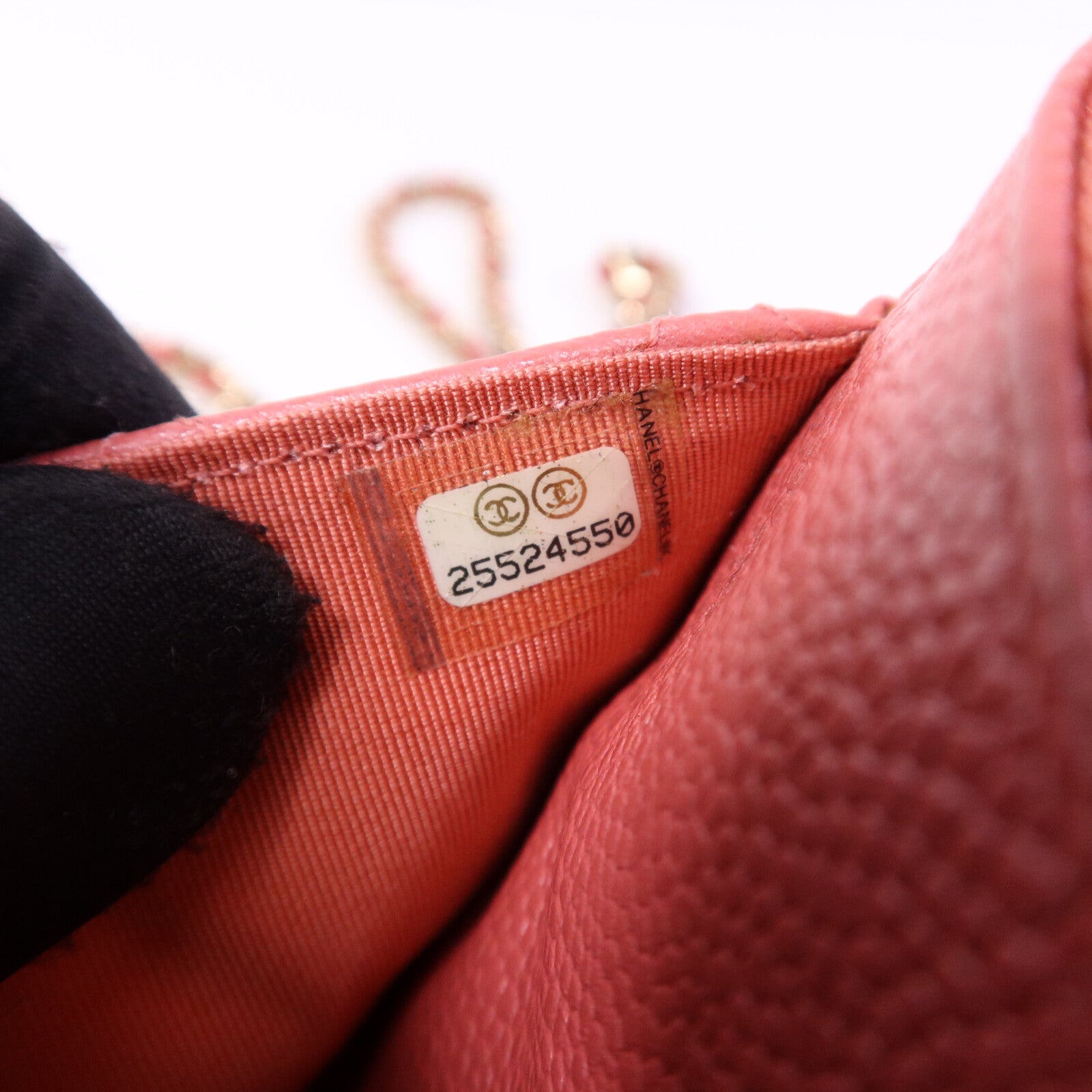 CHANEL 牛皮皮革WOC Wallet On Chain金扣鏈帶肩背袋