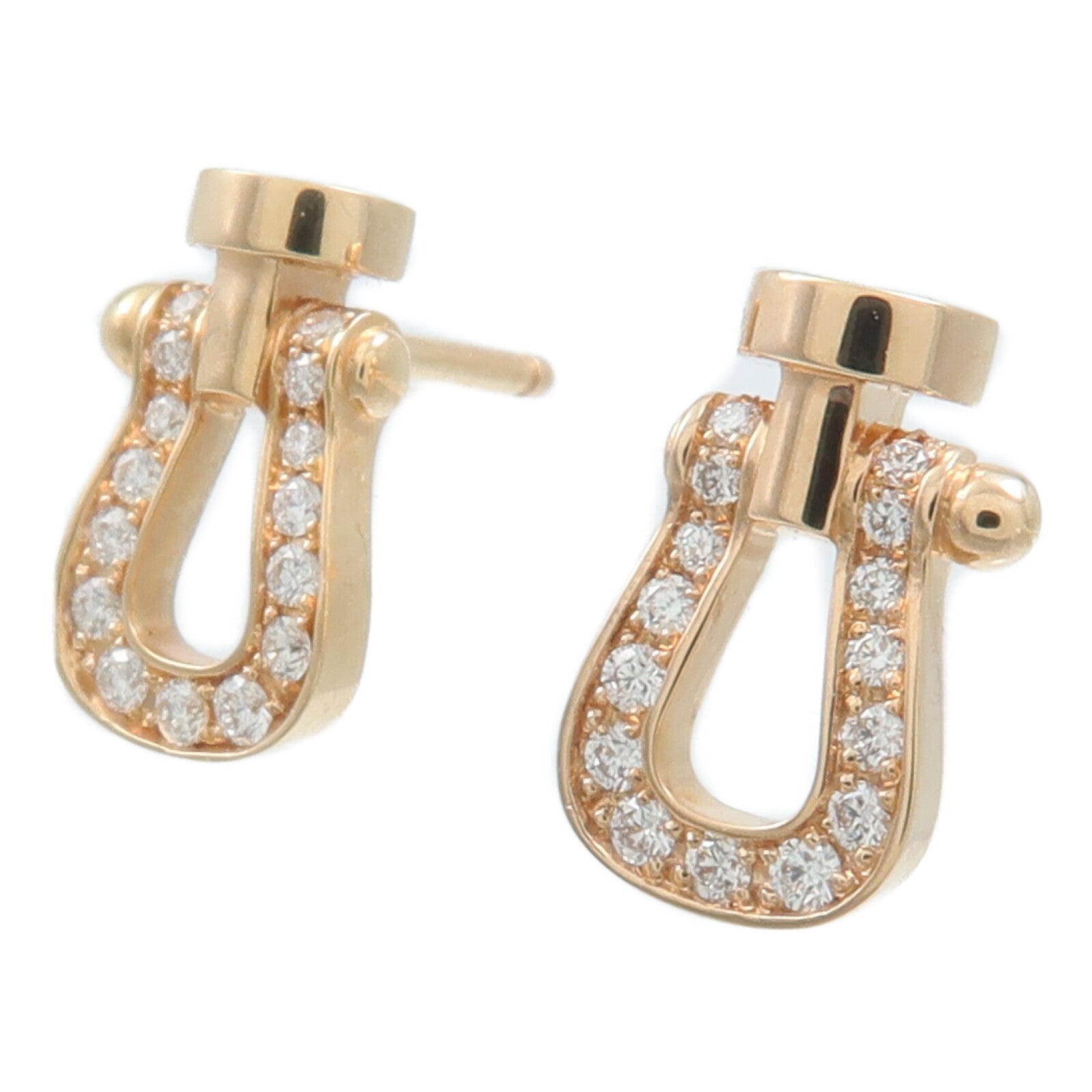 FRED 18K玫瑰金Force 10 Earrings鑽石耳環