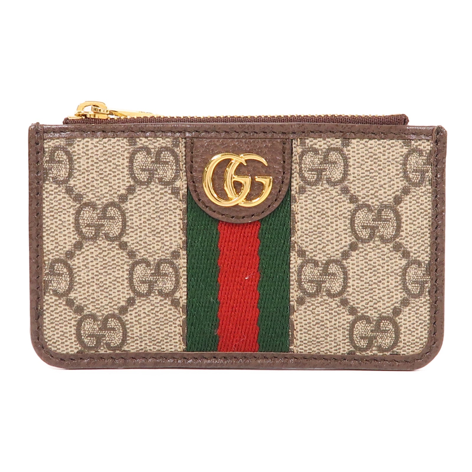 GUCCI 塗層帆布Card Case金扣卡片套