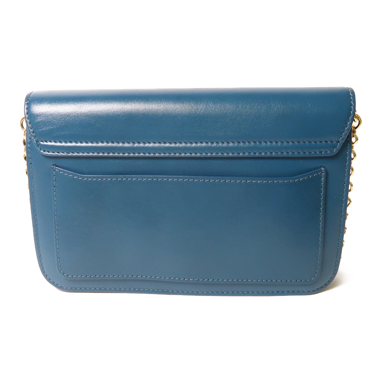 Chloe 牛皮皮革C Bag金扣鏈帶肩背袋綠色