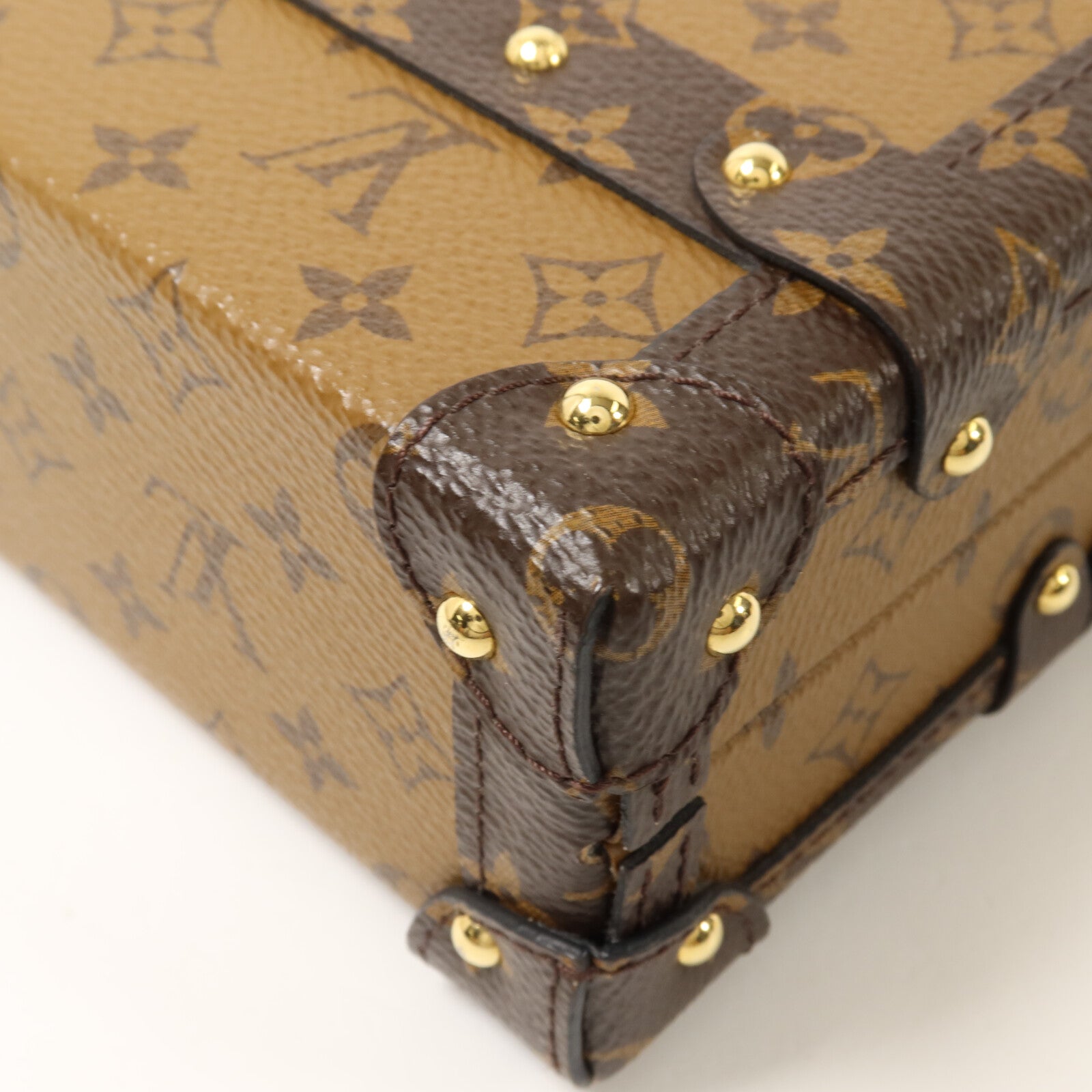 LOUIS VUITTON Monogram Reverse Petite Malle肩背袋