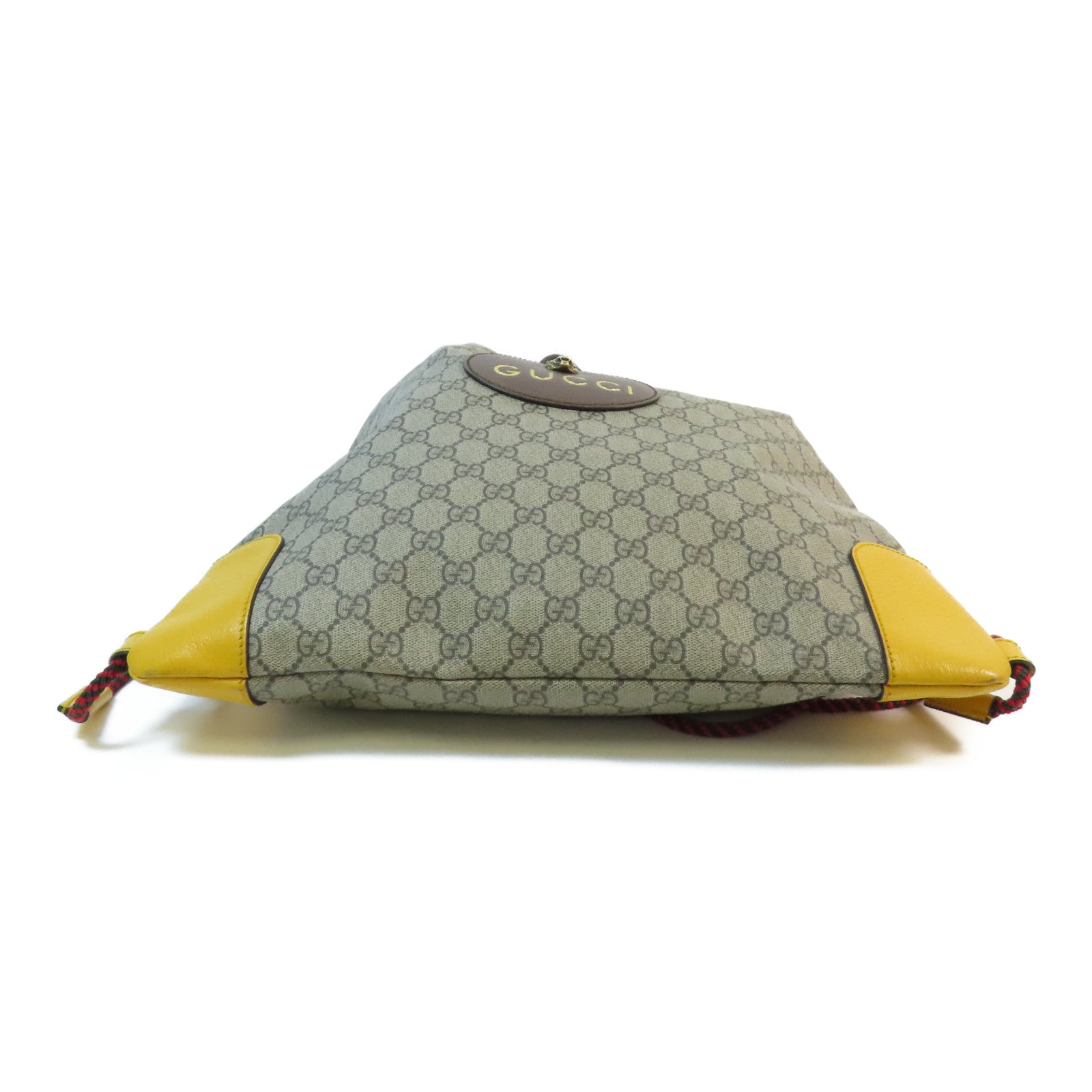 GUCCI 塗層帆布Backpack金扣背包