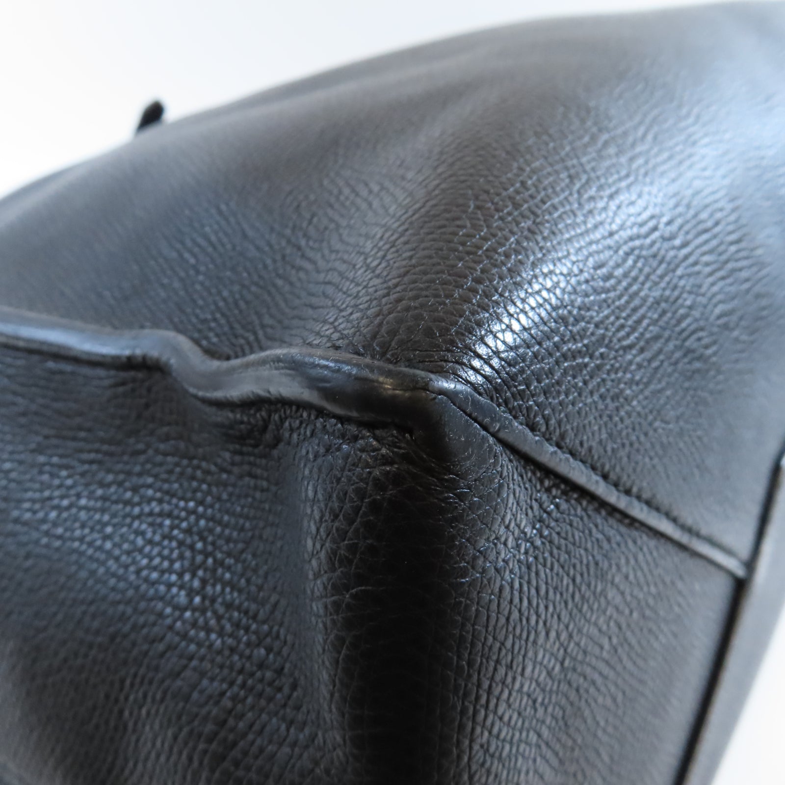 BALENCIAGA 【激減優惠】牛皮皮革Tote Bag銀扣肩背袋黑色