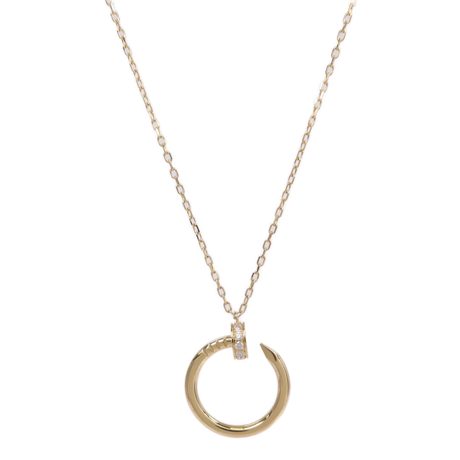 CARTIER 18K黃金Juste Un Clou Necklace鑽石項鍊