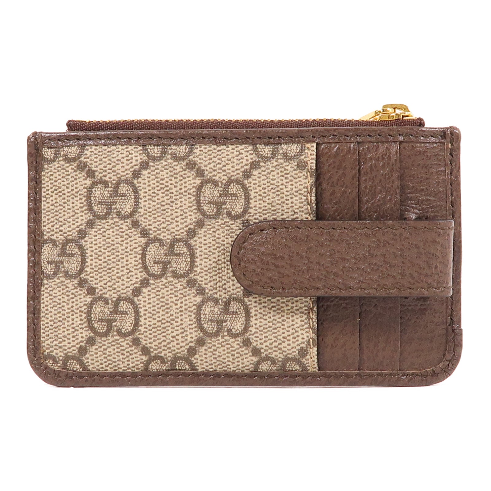 GUCCI 塗層帆布Card Case金扣卡片套
