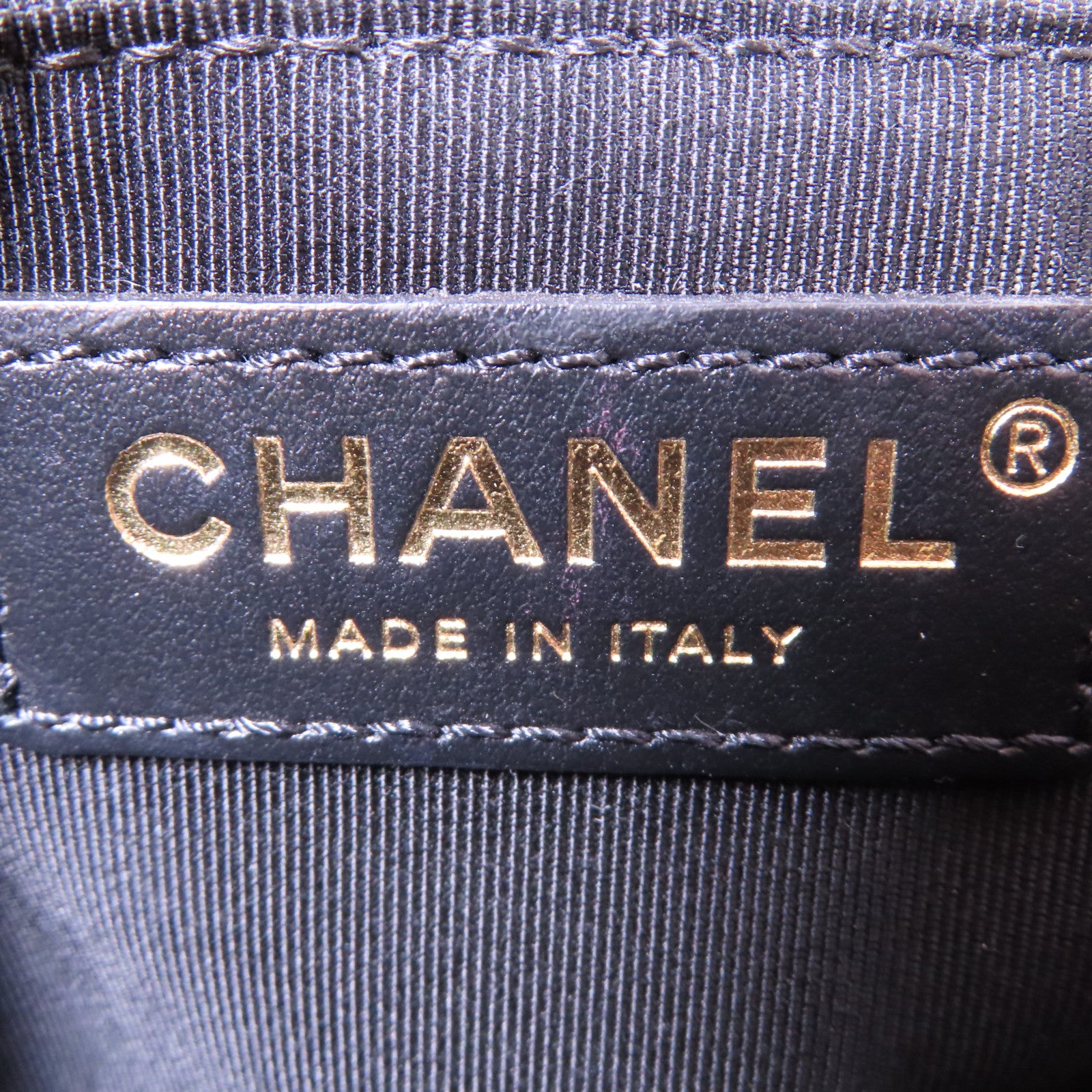 CHANEL 【激減優惠】牛皮皮革Chain Shoulder Bag金扣鏈帶肩背袋黑色/米色