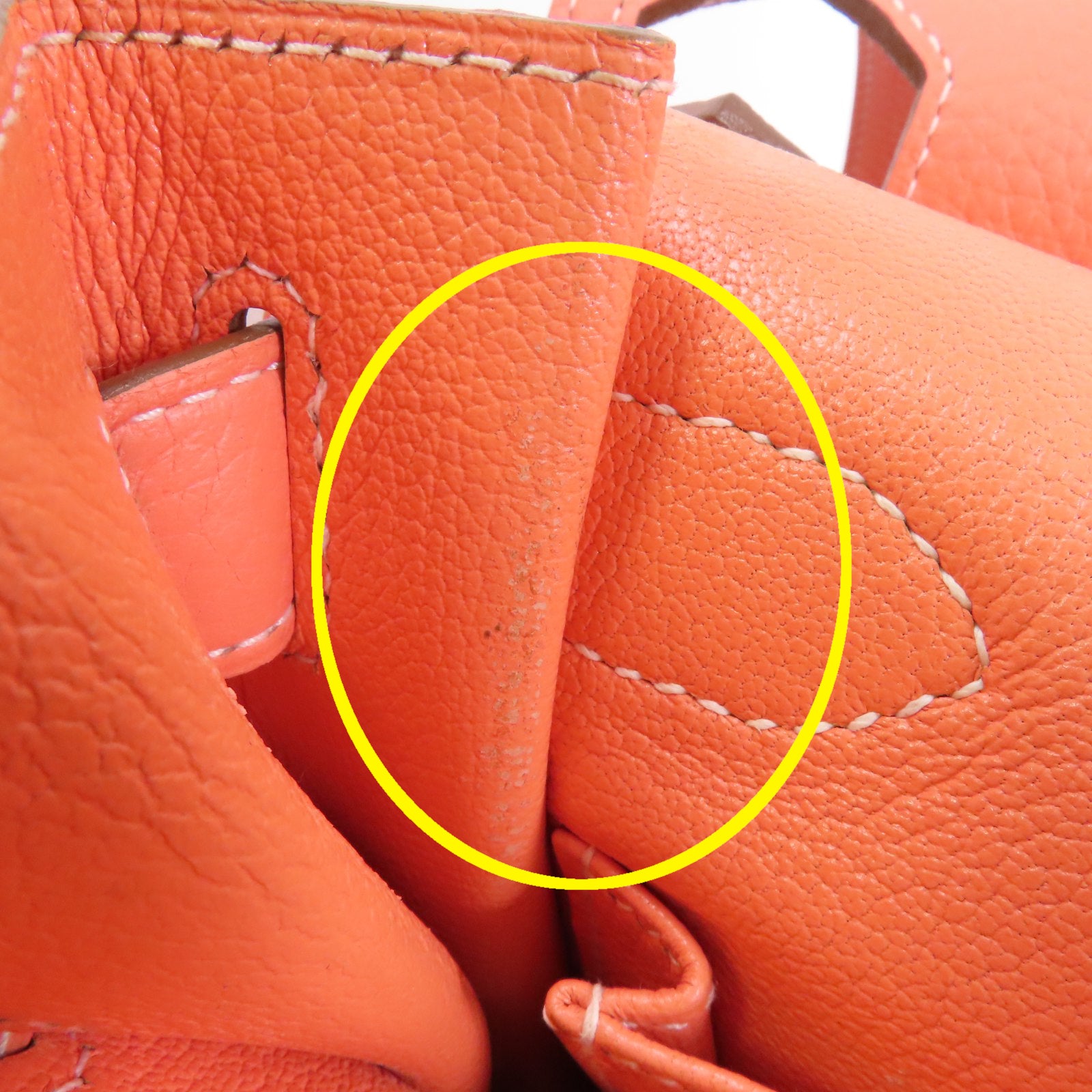 HERMES Clemence皮革Jypsiere 34銀扣肩背袋Crevette/粉紅色
