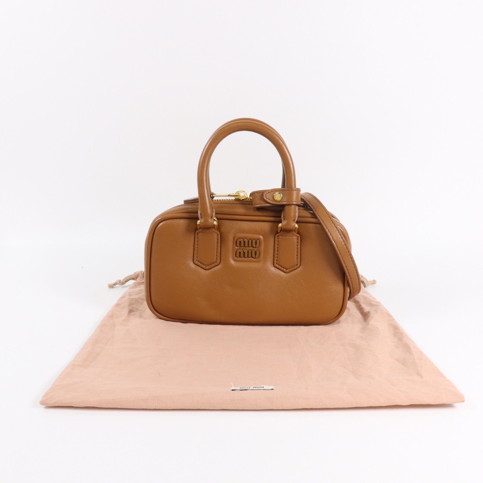Miu Miu 皮革Arcadie手挽肩背兩用袋