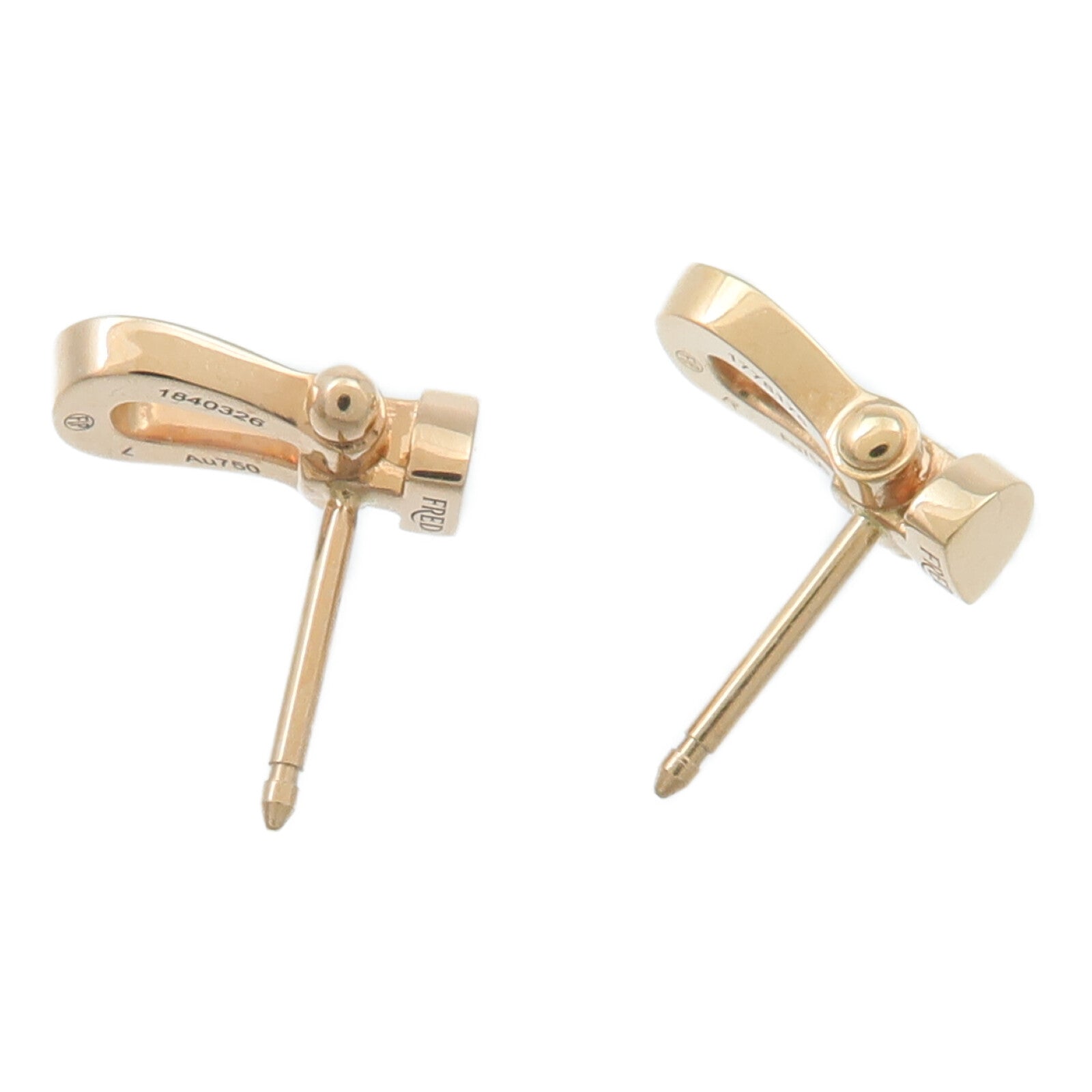 FRED 18K玫瑰金Force 10 Earrings鑽石耳環