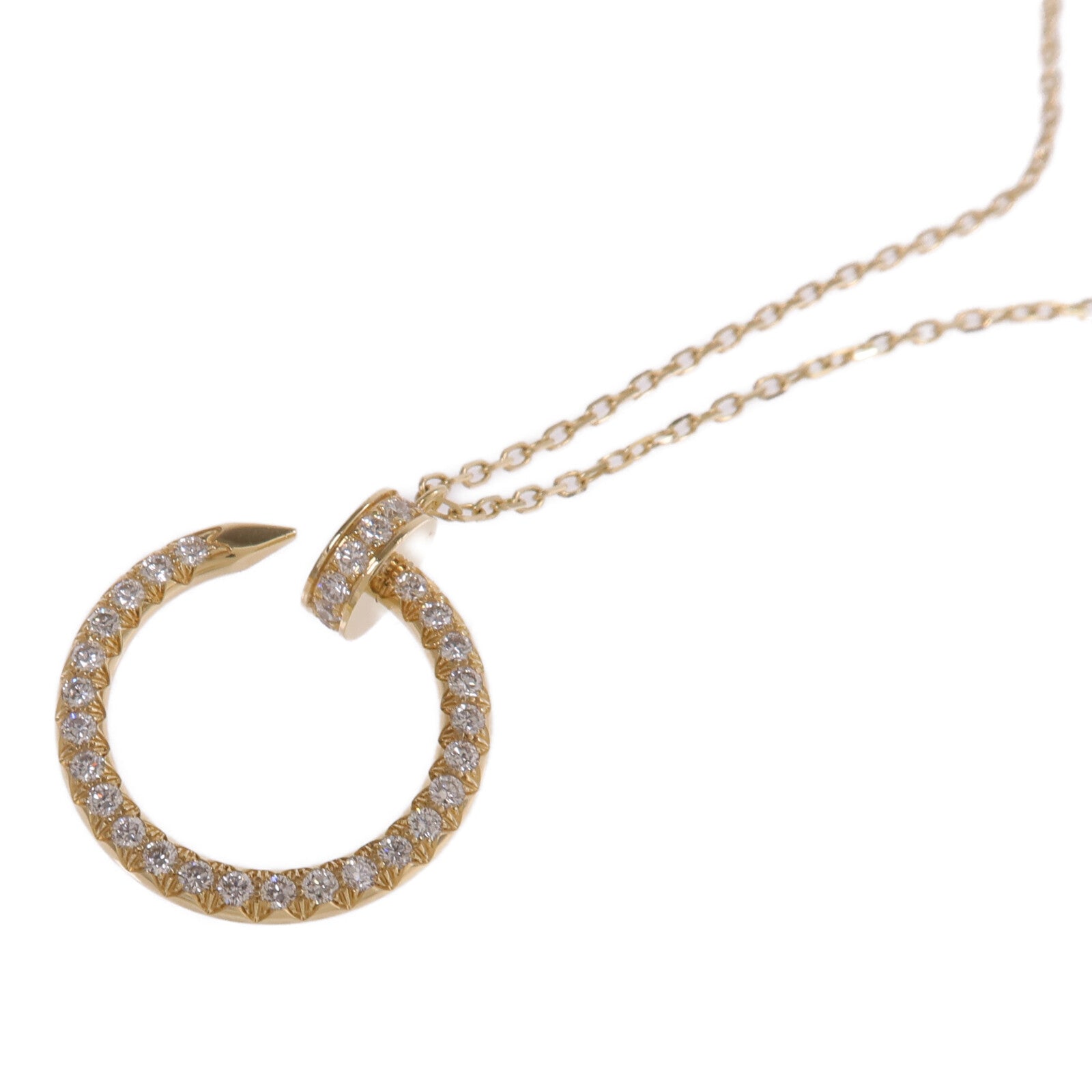 CARTIER 18K黃金Juste Un Clou Necklace鑽石項鍊