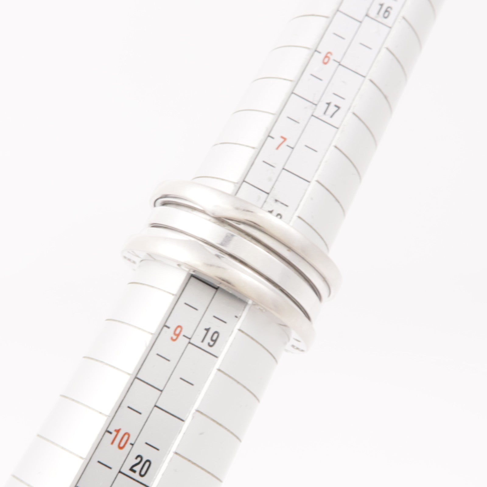 BVLGARI 18K白金B-Zero1 3 Bands Ring戒指BLV#58/US#8
