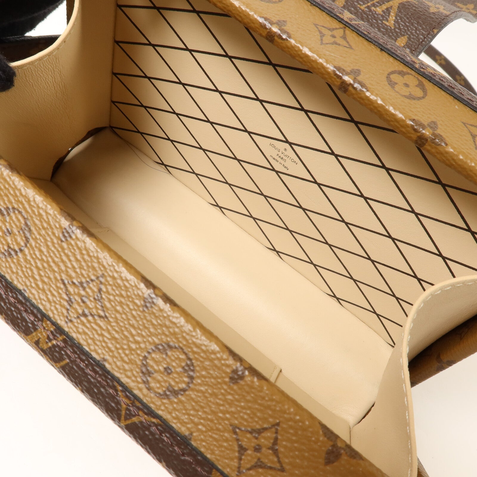 LOUIS VUITTON Monogram Reverse Petite Malle肩背袋