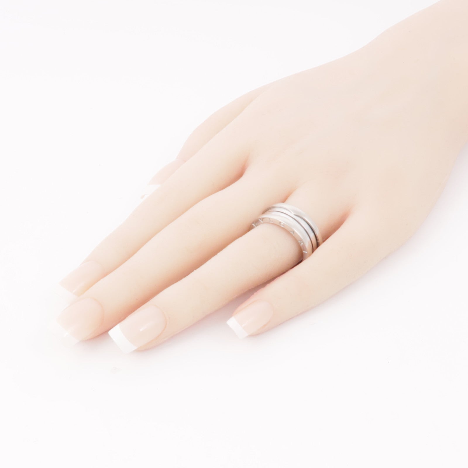 BVLGARI 18K白金B-Zero1 3 Bands Ring戒指BLV#58/US#8