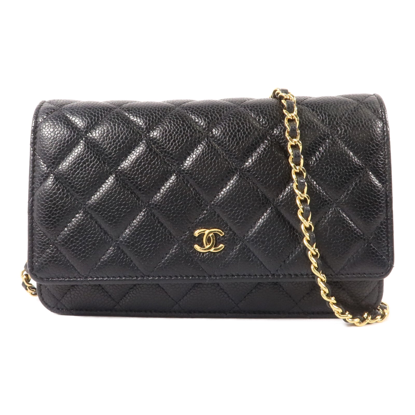 CHANEL 牛皮皮革WOC Wallet On Chain鏈帶肩背袋