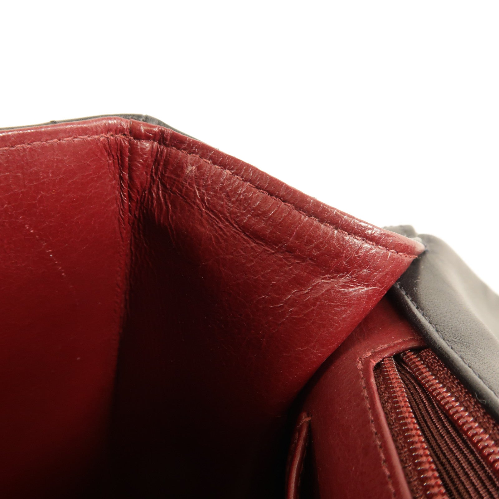 CHANEL 牛皮皮革Vintage Chain Shoulder金扣肩背袋