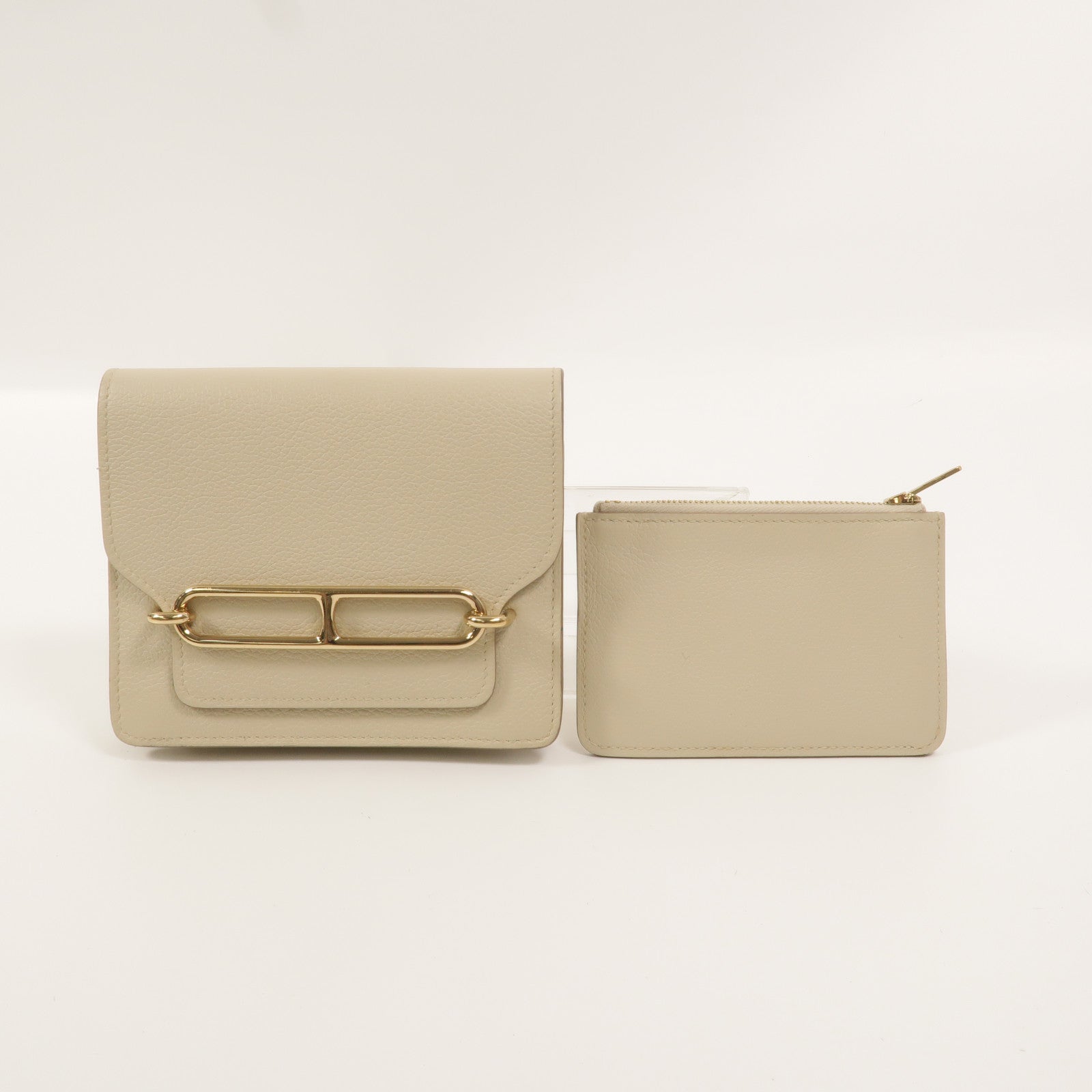 HERMES Evercolor皮革Roulis Slim手拿包Beton