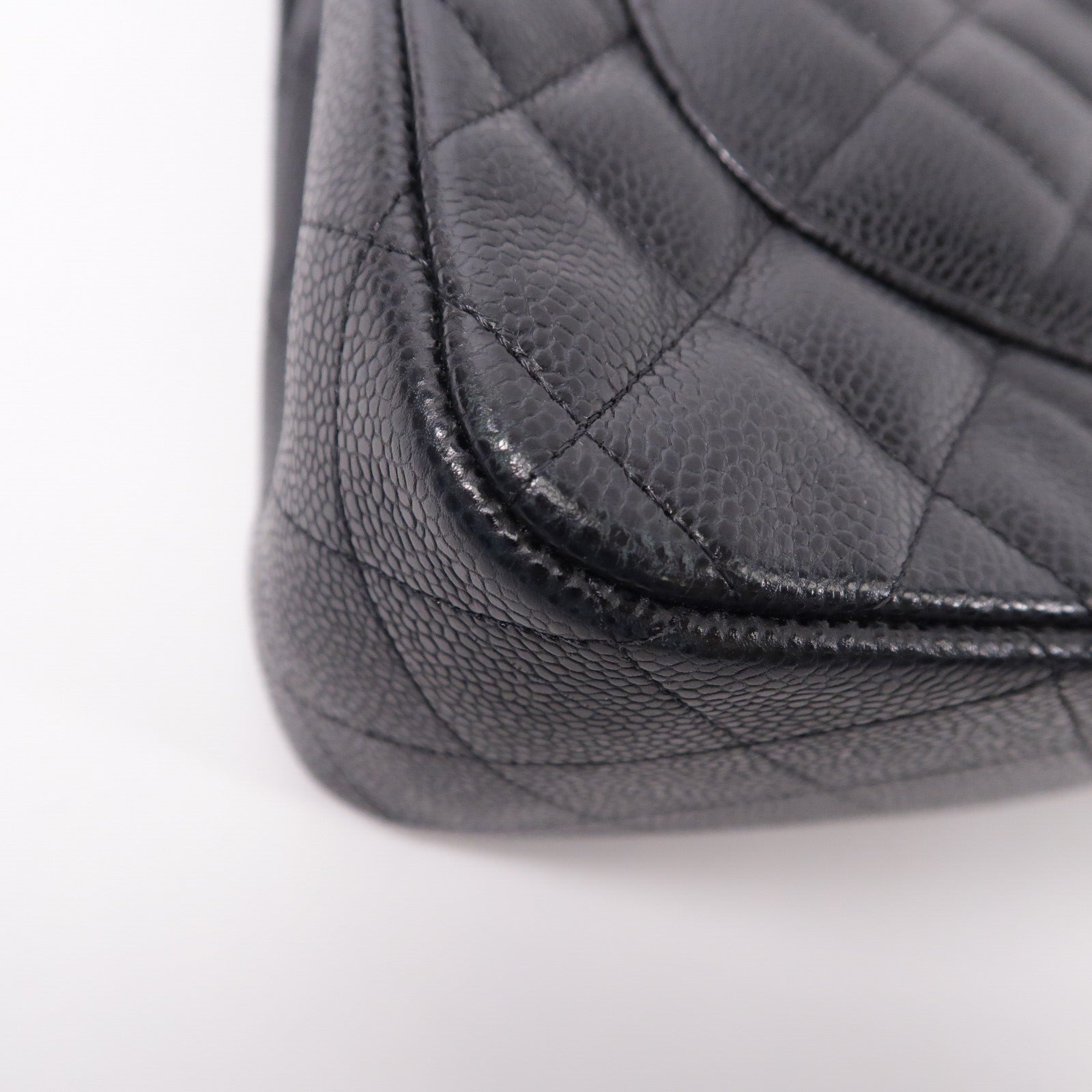 CHANEL 牛皮皮革Large Classic鏈帶肩背袋