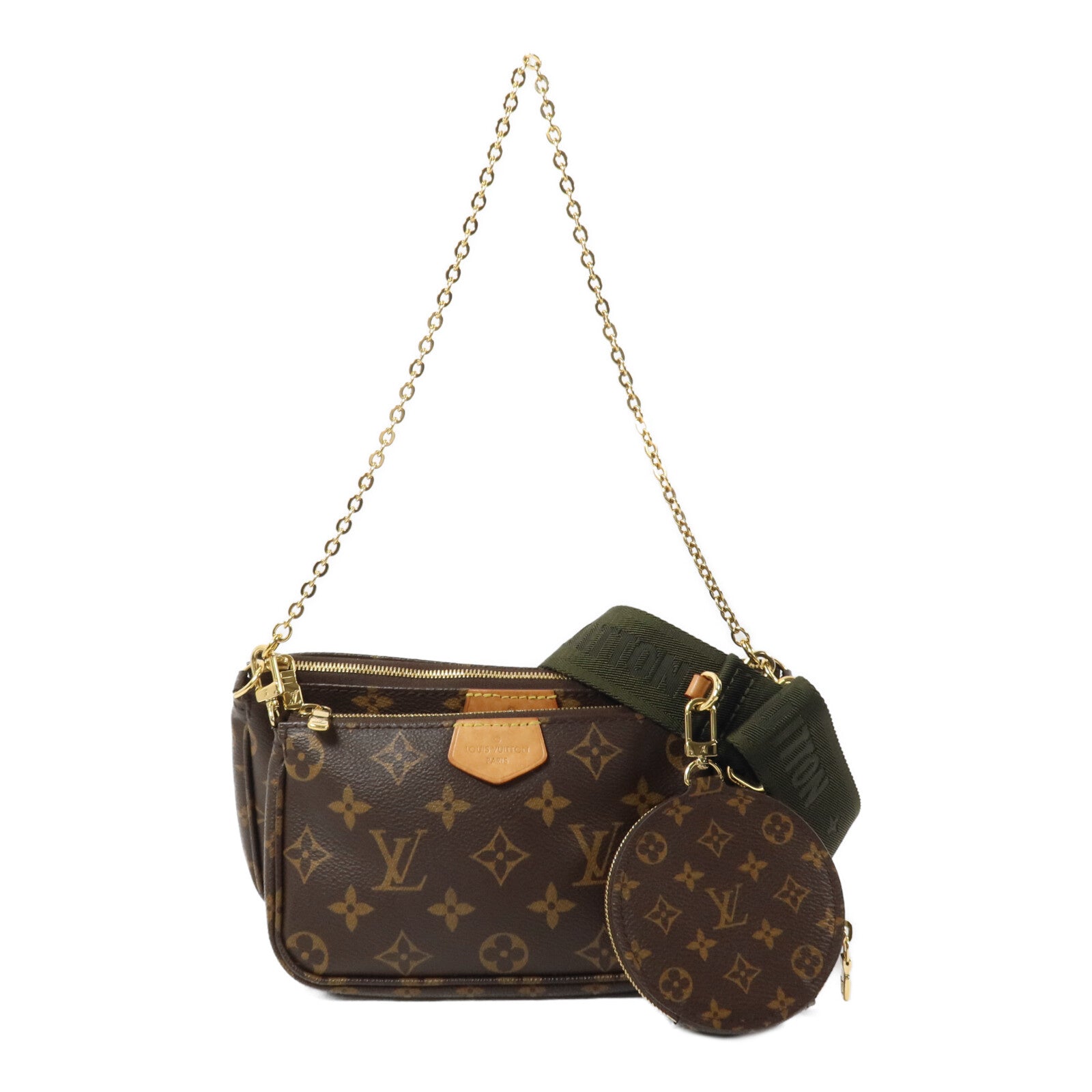 LOUIS VUITTON Monogram Multi Pochette Accessoires鏈帶肩背袋