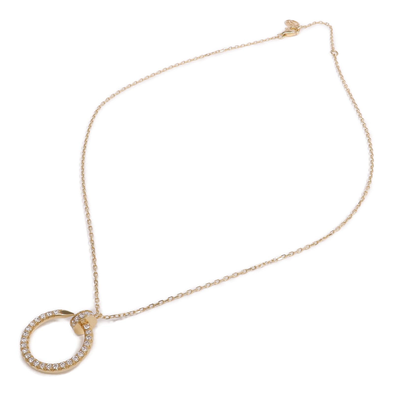 CARTIER 18K黃金Juste Un Clou Necklace鑽石項鍊