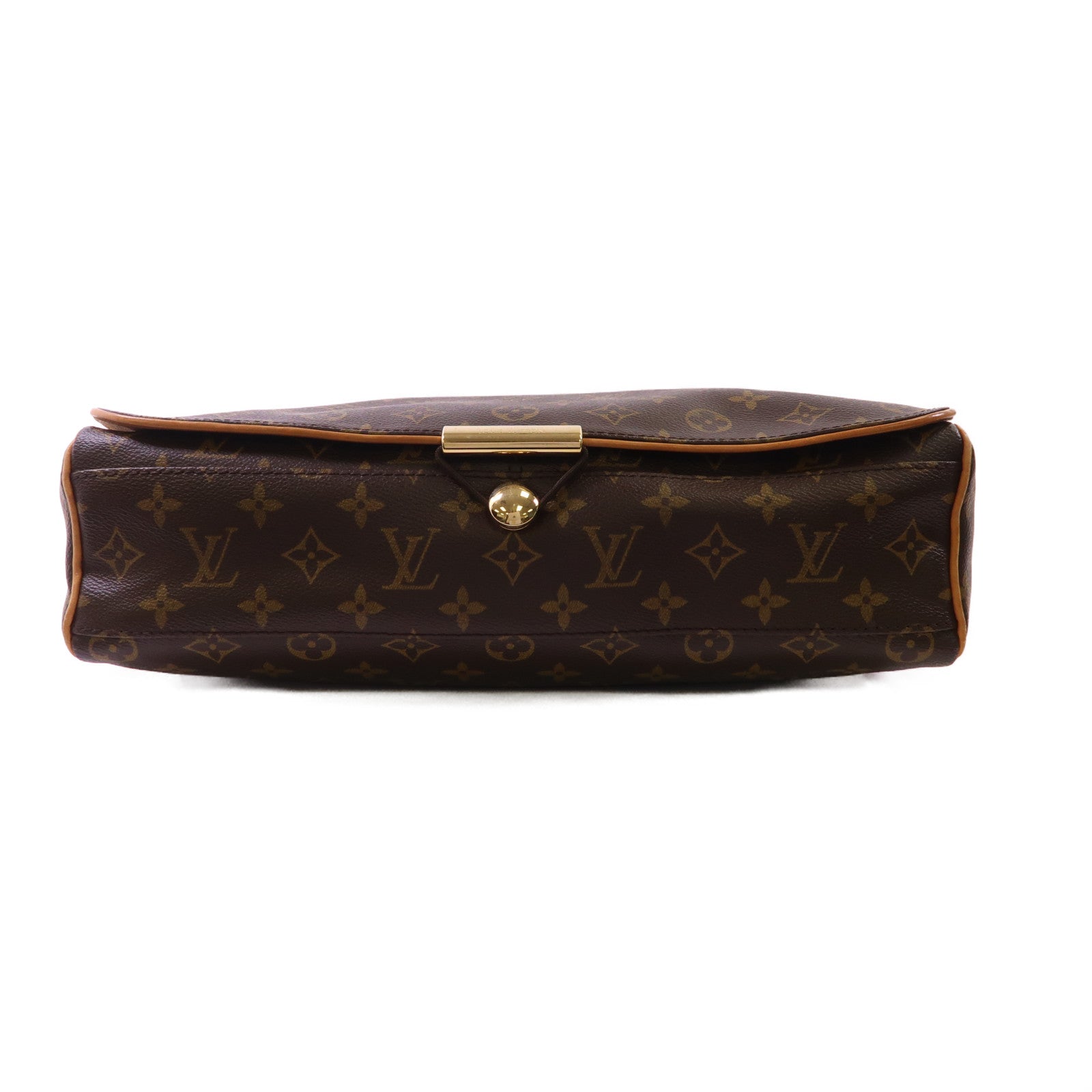 LOUIS VUITTON Monogram Abbesses金扣肩背袋棕色