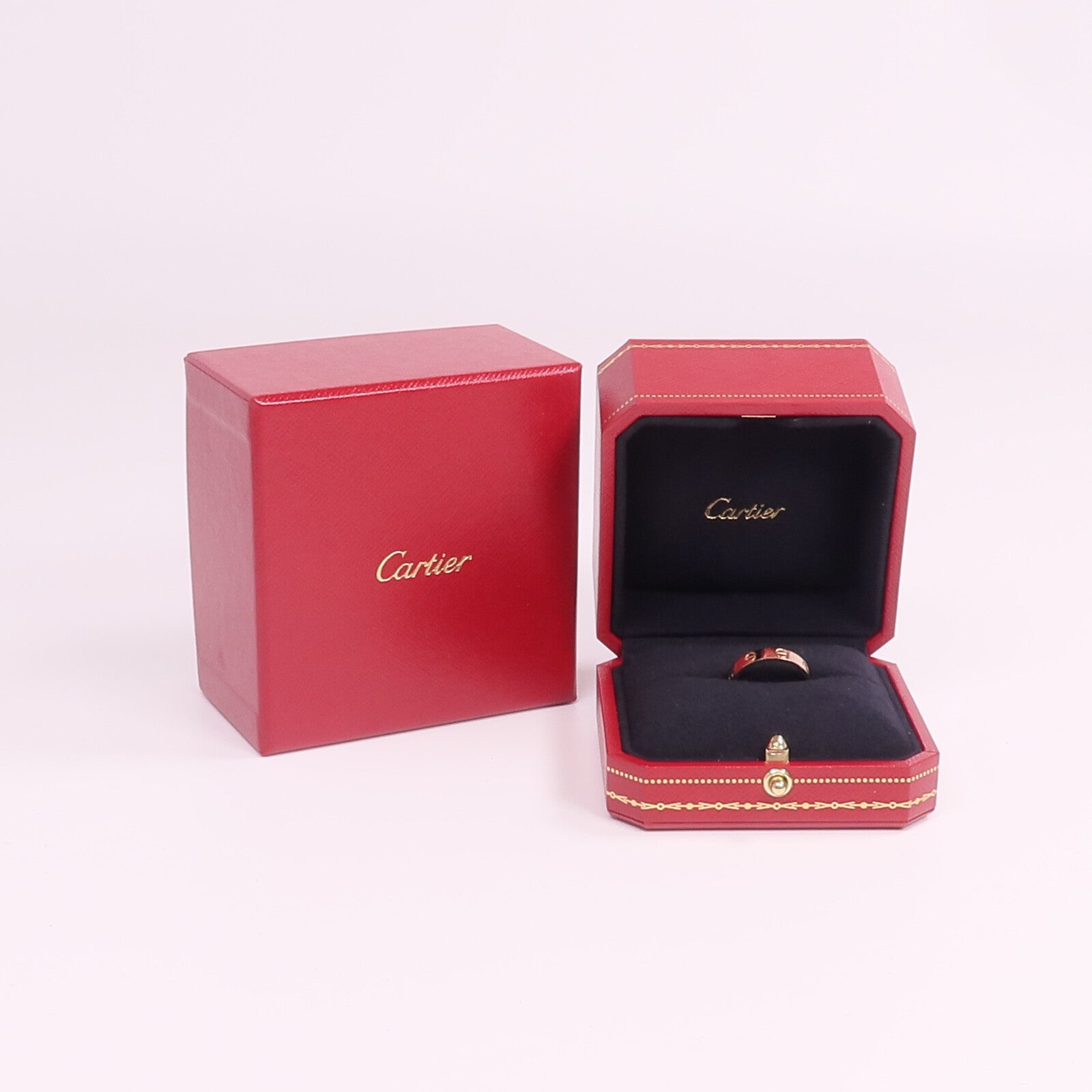 CARTIER 18K玫瑰金Mini Love Ring戒指Cartier#53/US#6.5