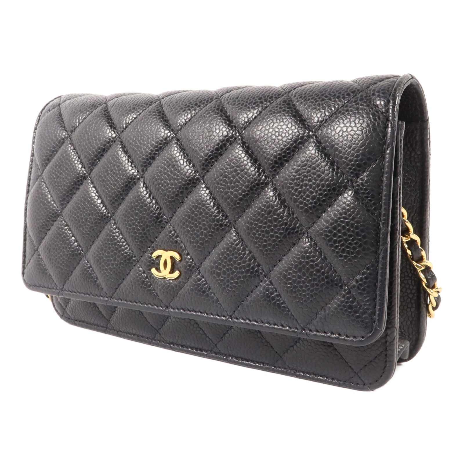 CHANEL 牛皮皮革WOC Wallet On Chain鏈帶肩背袋