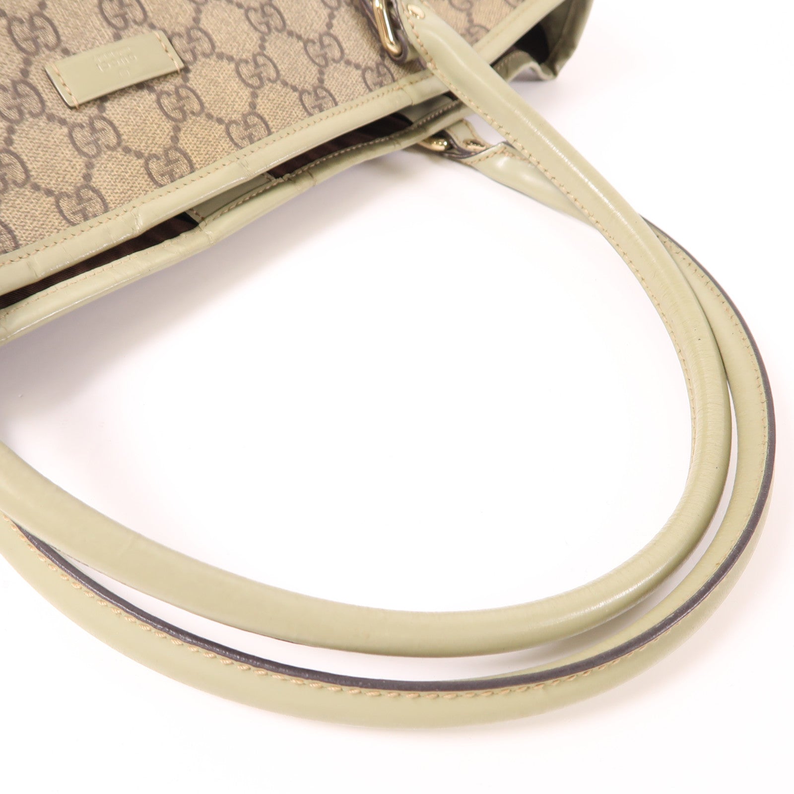 GUCCI 塗層帆布Shoulder Tote金扣肩背袋/手挽袋