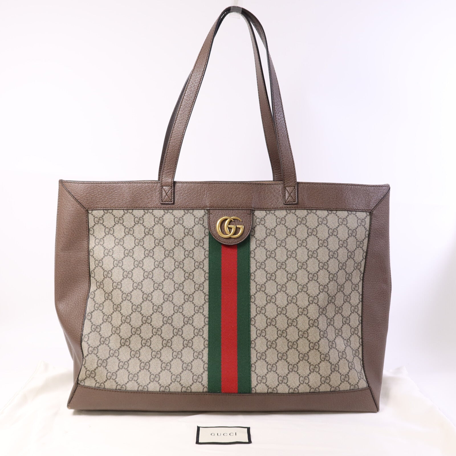 GUCCI 塗層帆布Ophidia Tote Bag金扣手挽袋