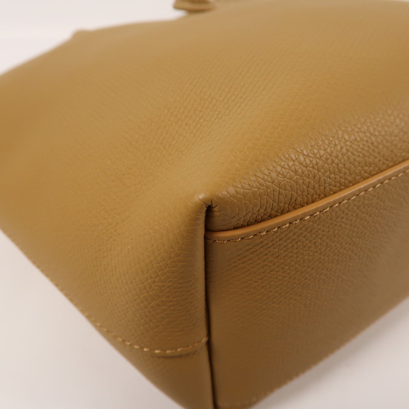 Longchamp 皮革Le Roseau S銀扣手挽肩背兩用袋