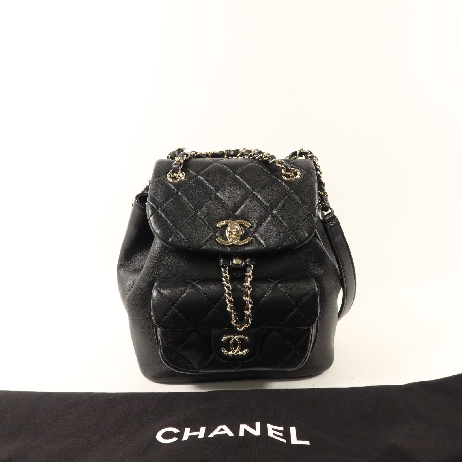 CHANEL 羊皮皮革Duma Backpack Small背包