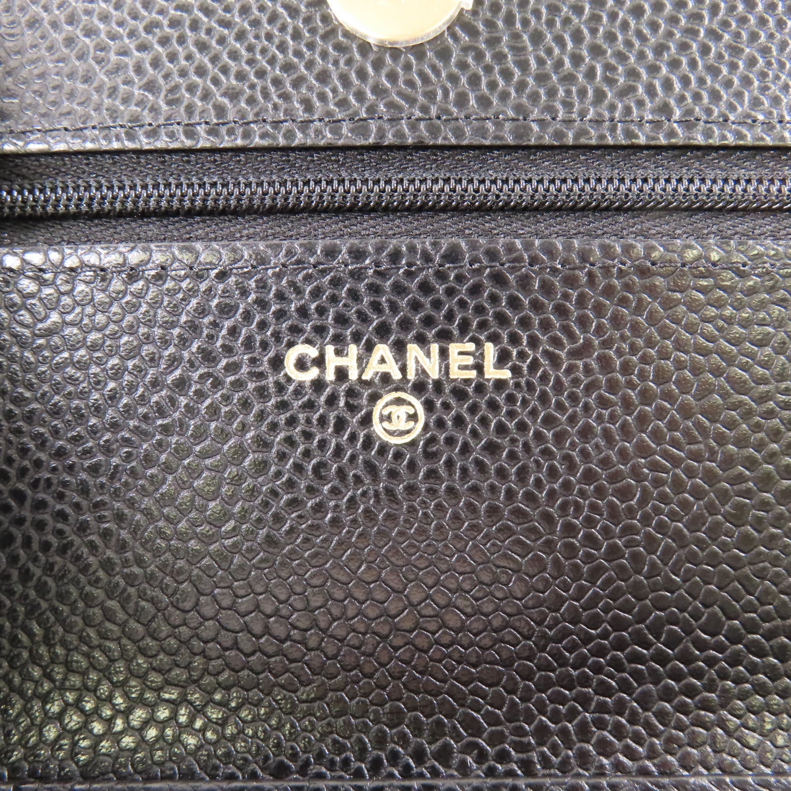 CHANEL 牛皮皮革WOC Wallet On Chain金扣鏈帶肩背袋
