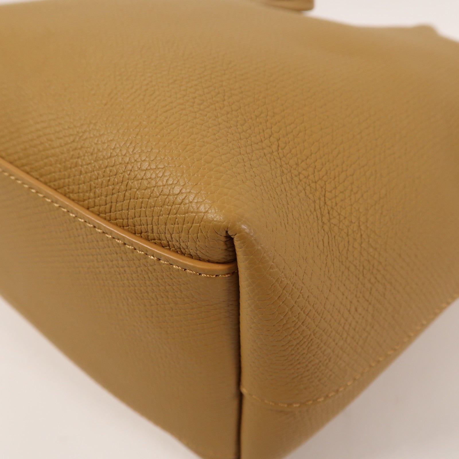 Longchamp 皮革Le Roseau S銀扣手挽肩背兩用袋