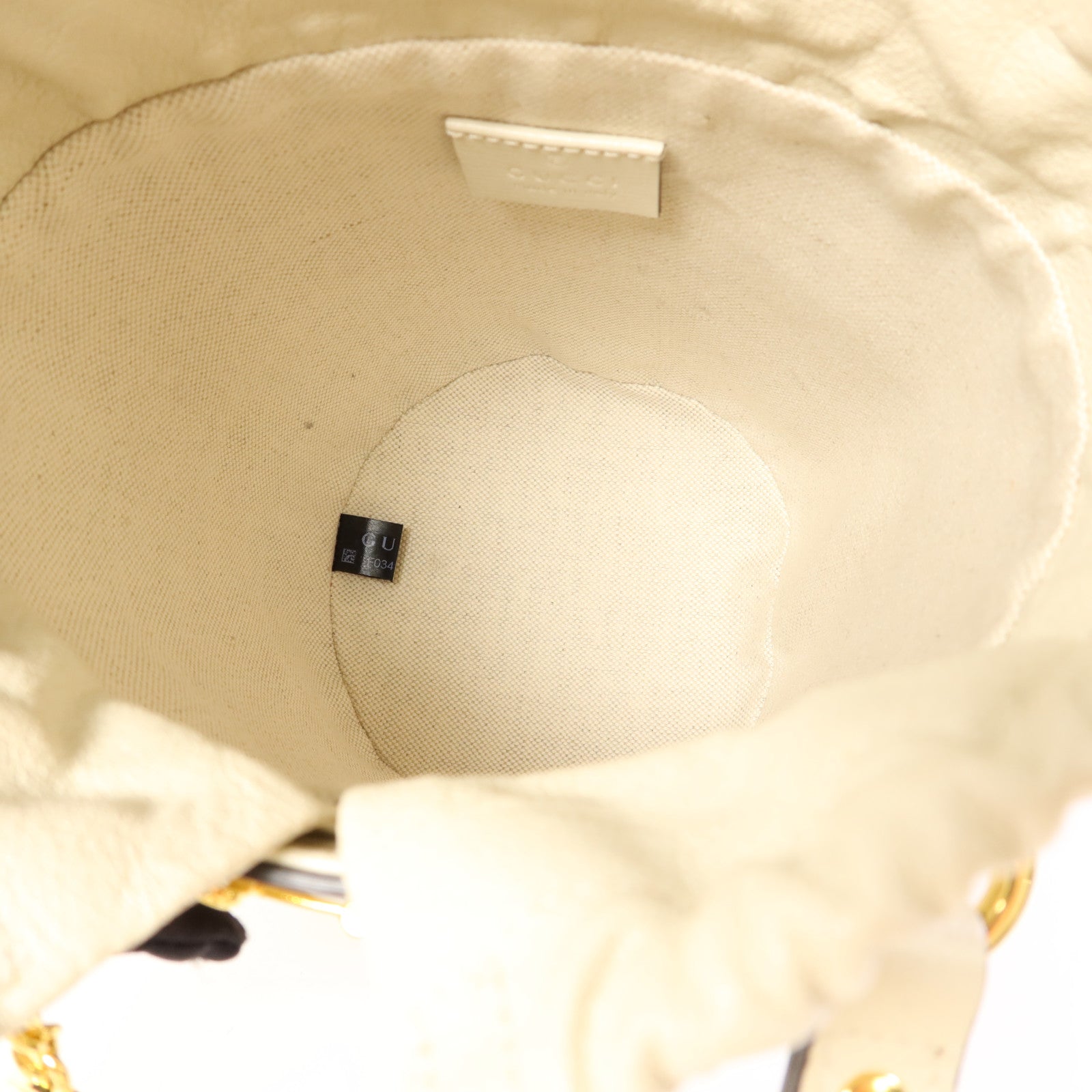GUCCI 塗層帆布Horsebit 1955 Small Bucket Bag金扣肩背袋