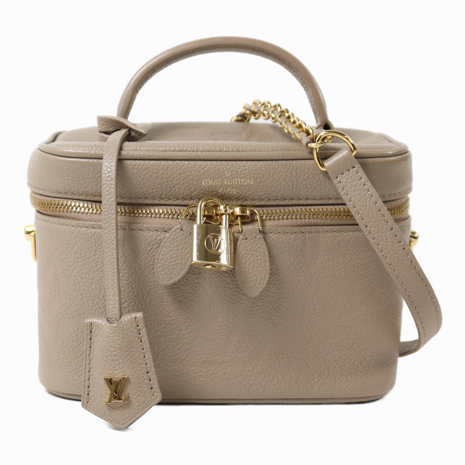 LOUIS VUITTON 【激減優惠】Monogram Empreinte Vanity PM金扣鏈帶手挽肩背兩用袋