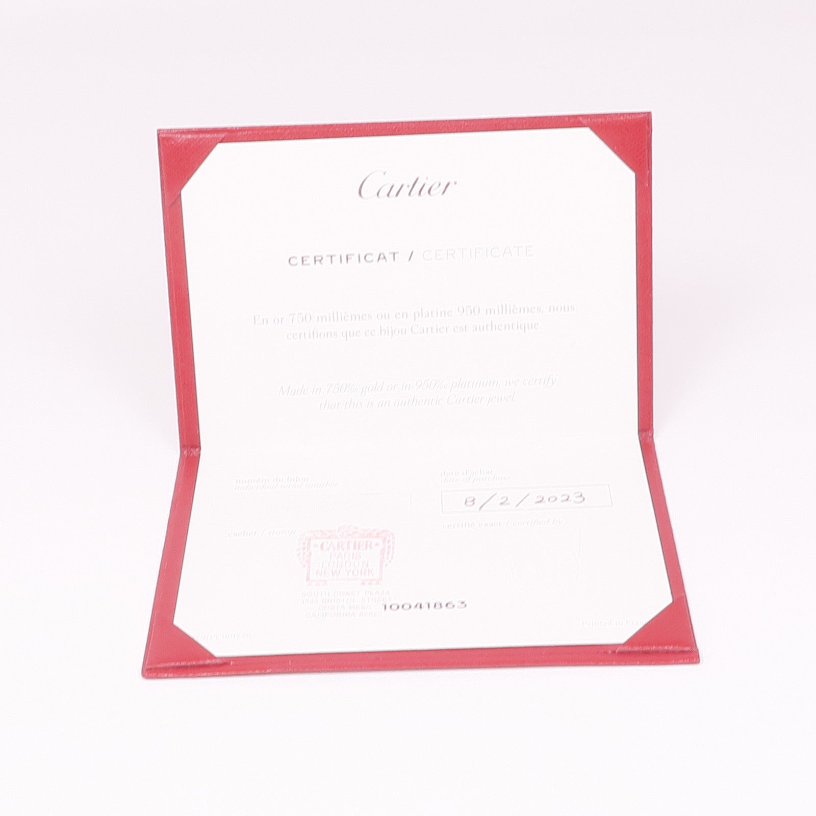 CARTIER 18K玫瑰金4 Diamonds Love Bracelet鑽石手鏈Cartier#17