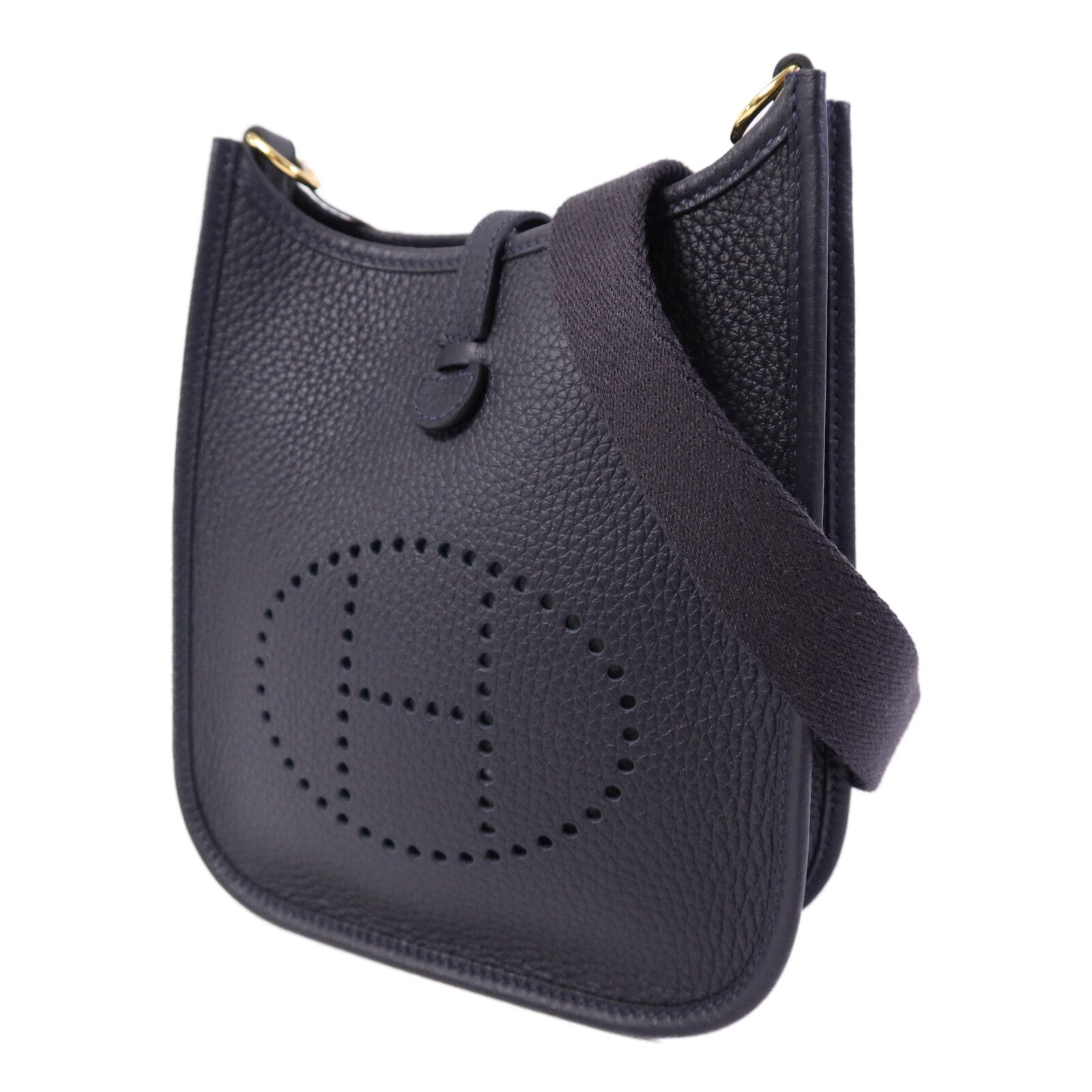 HERMES Clemence皮革Evelyne TPM金扣肩背袋Caban